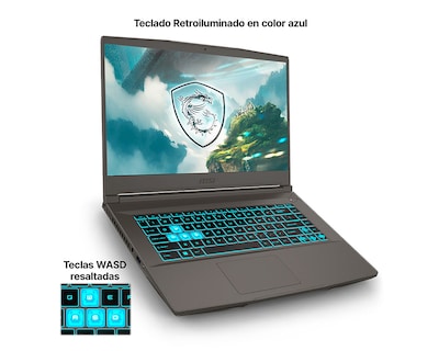 Foto 7 | Foto 7 | Laptop Gamer MSI Thin A15 B7UC-474MX 15.6 Pulgadas Windows 11 Home AMD RYZEN 5 7535HS NVIDIA GeForce RTX 3050 16 GB RAM 512 GB SSD Gris