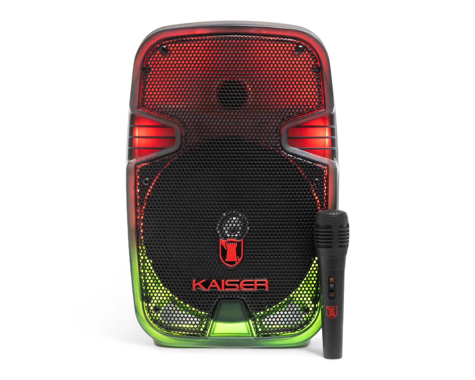 Bocina Bluetooth Kaiser KSW-1008-2 6,200 W con Luces
