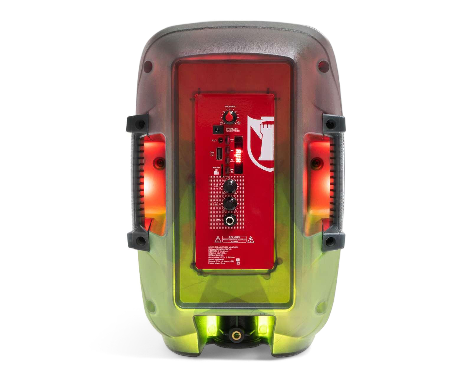 Foto 5 pulgar | Foto 4 | Bocina Bluetooth Kaiser KSW-1008-2 6,200 W con Luces