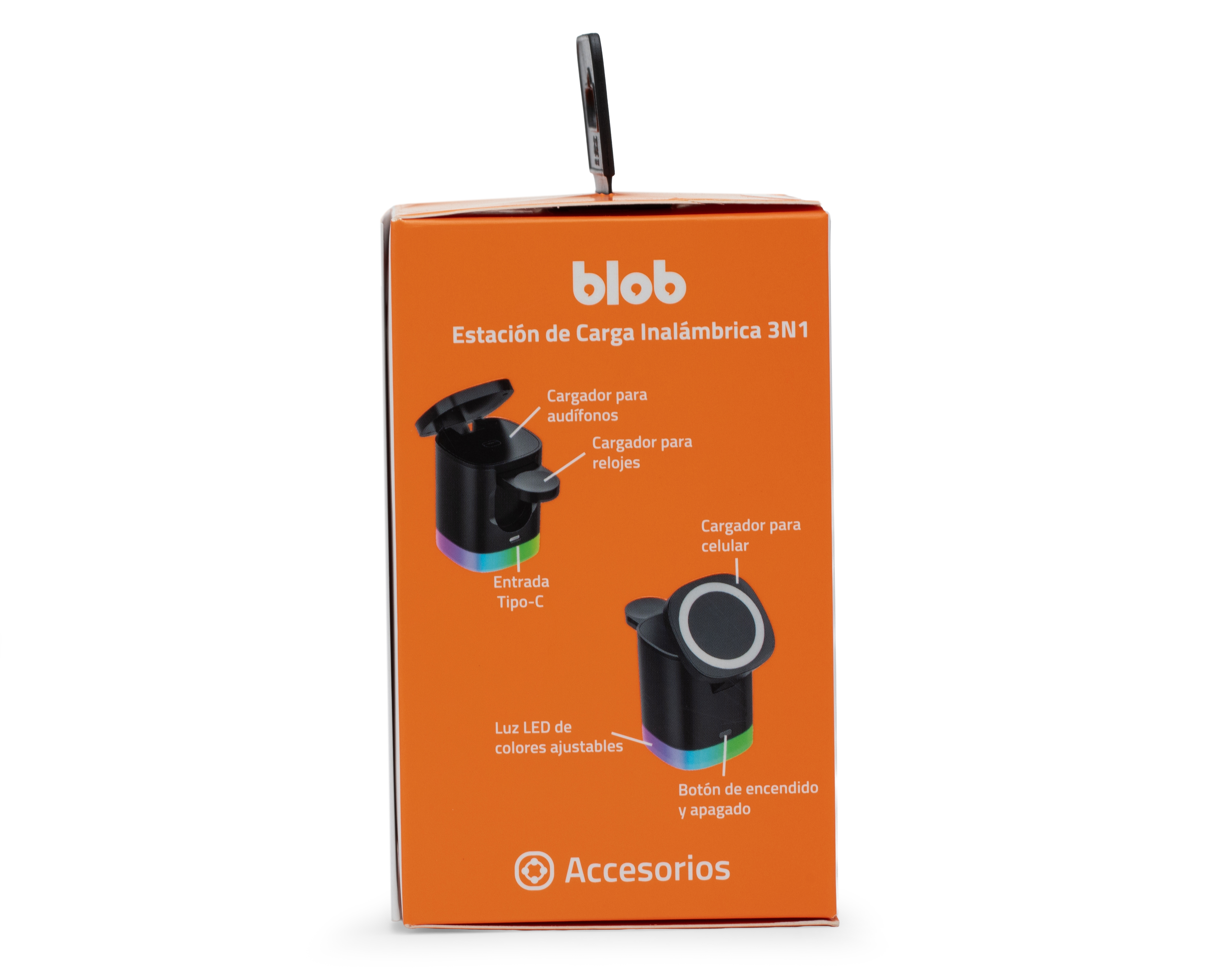 Foto 4 pulgar | Foto 3 | Estación de Carga 3 en 1 con Entrada Tipo C Blob 15 W