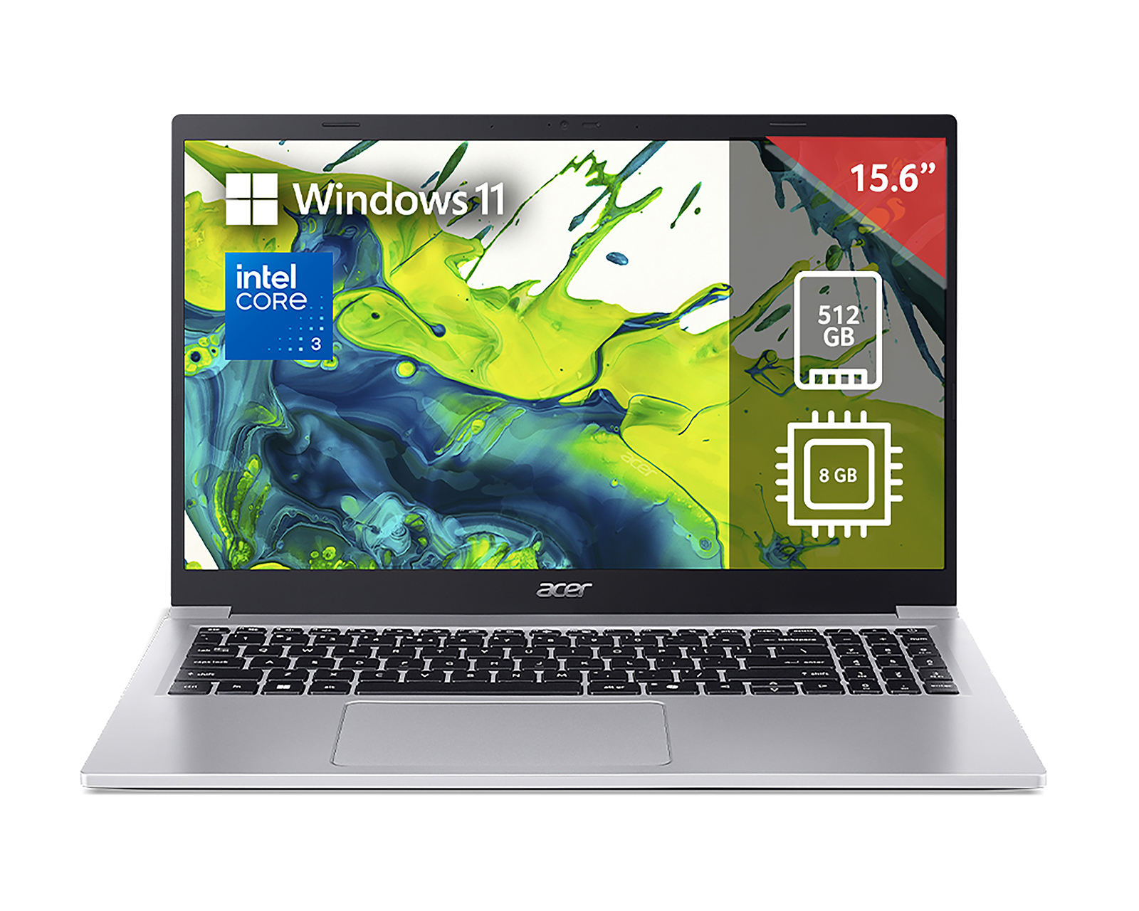 Foto 2 pulgar | Foto 1 | Laptop Acer Aspire Lite 15 15.6 Pulgadas Windows 11 Intel Core i3 8 GB RAM 512 GB SSD Gris