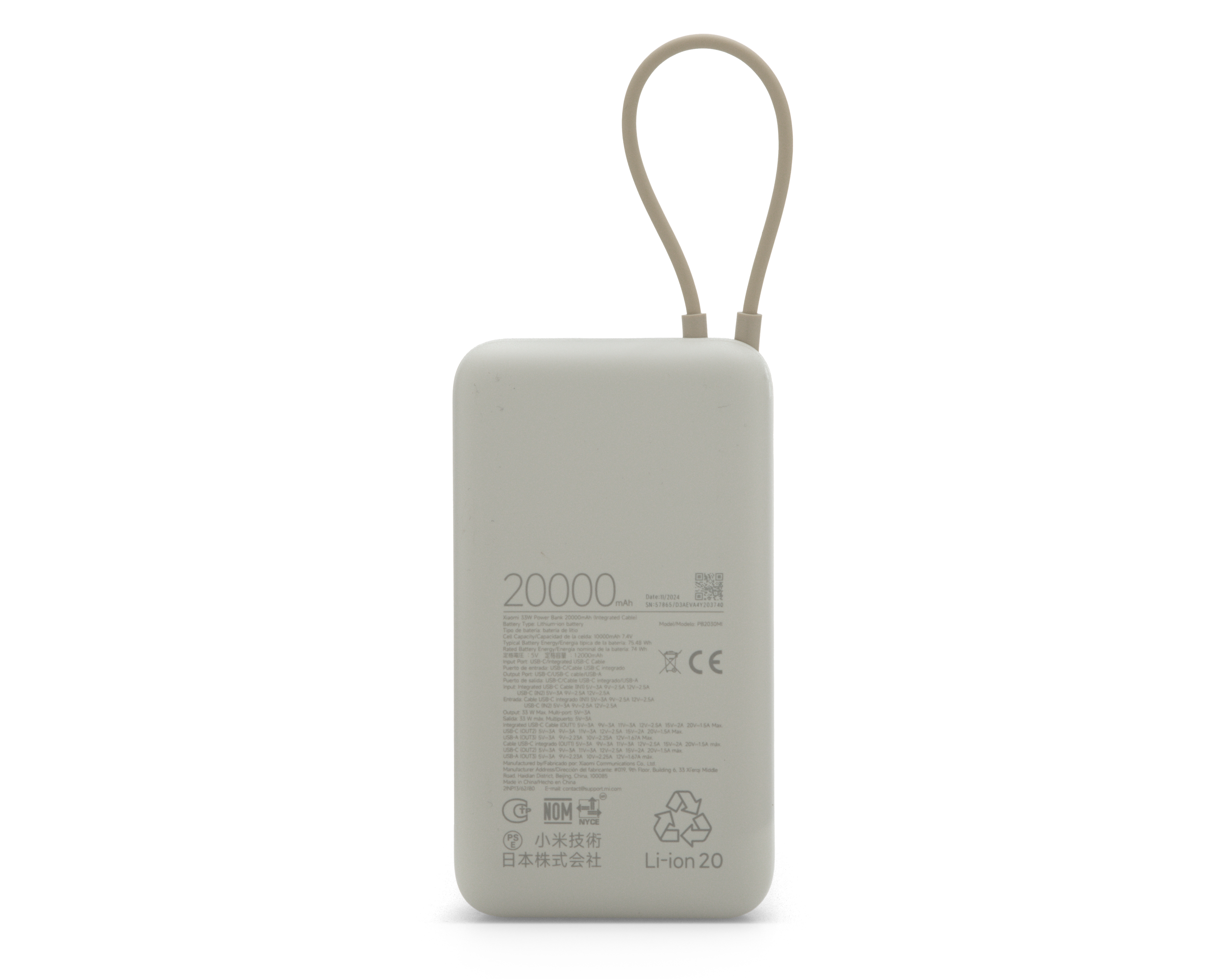 Foto 3 | Foto 3 | Batería Portátil Xiaomi 20000 mAh