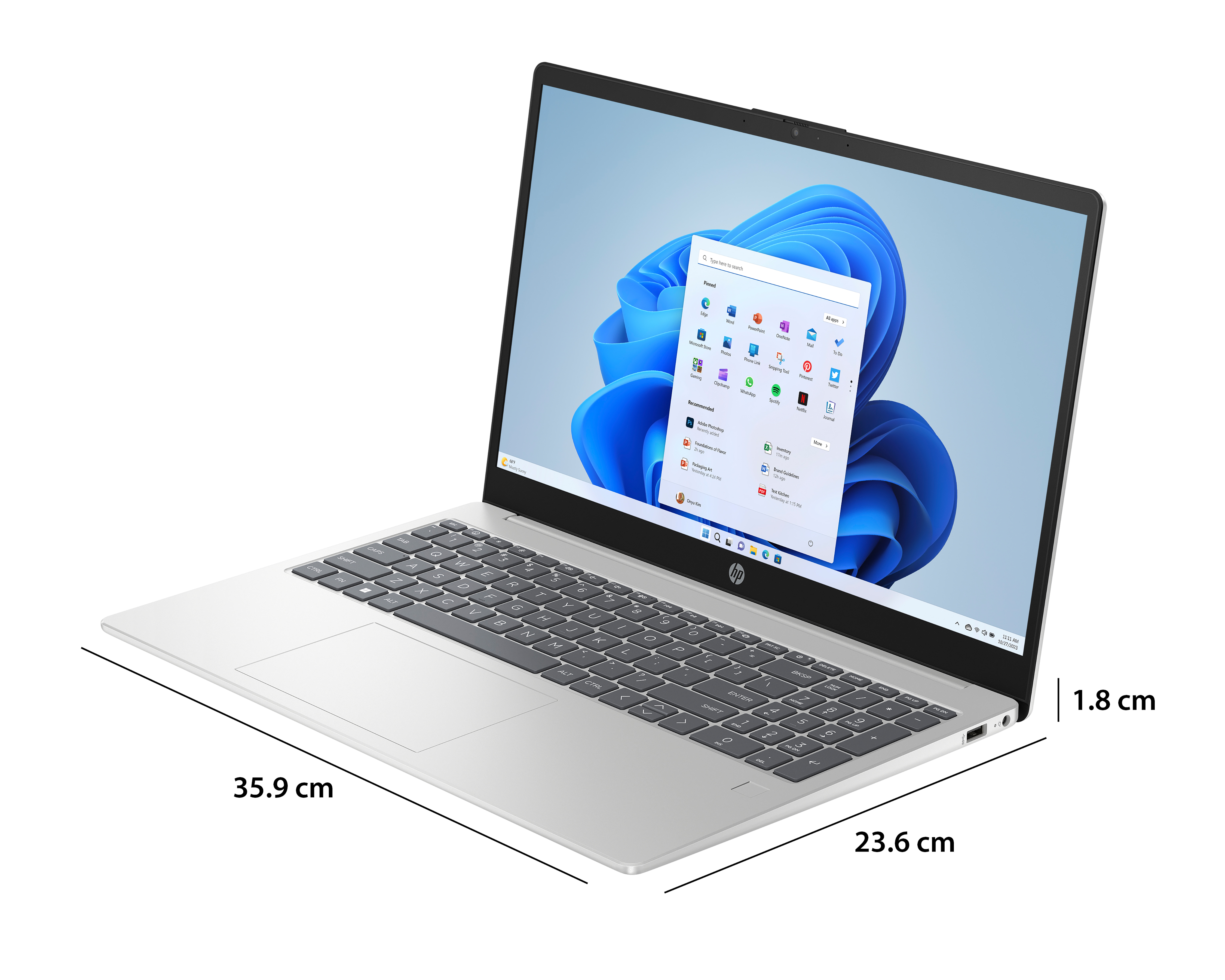 Foto 7 pulgar | Foto 6 | Laptop HP 15-FC0276LA 15.6 Pulgadas Windows 11 Home AMD Ryzen 7 16 GB RAM 1 TB SSD Plateada