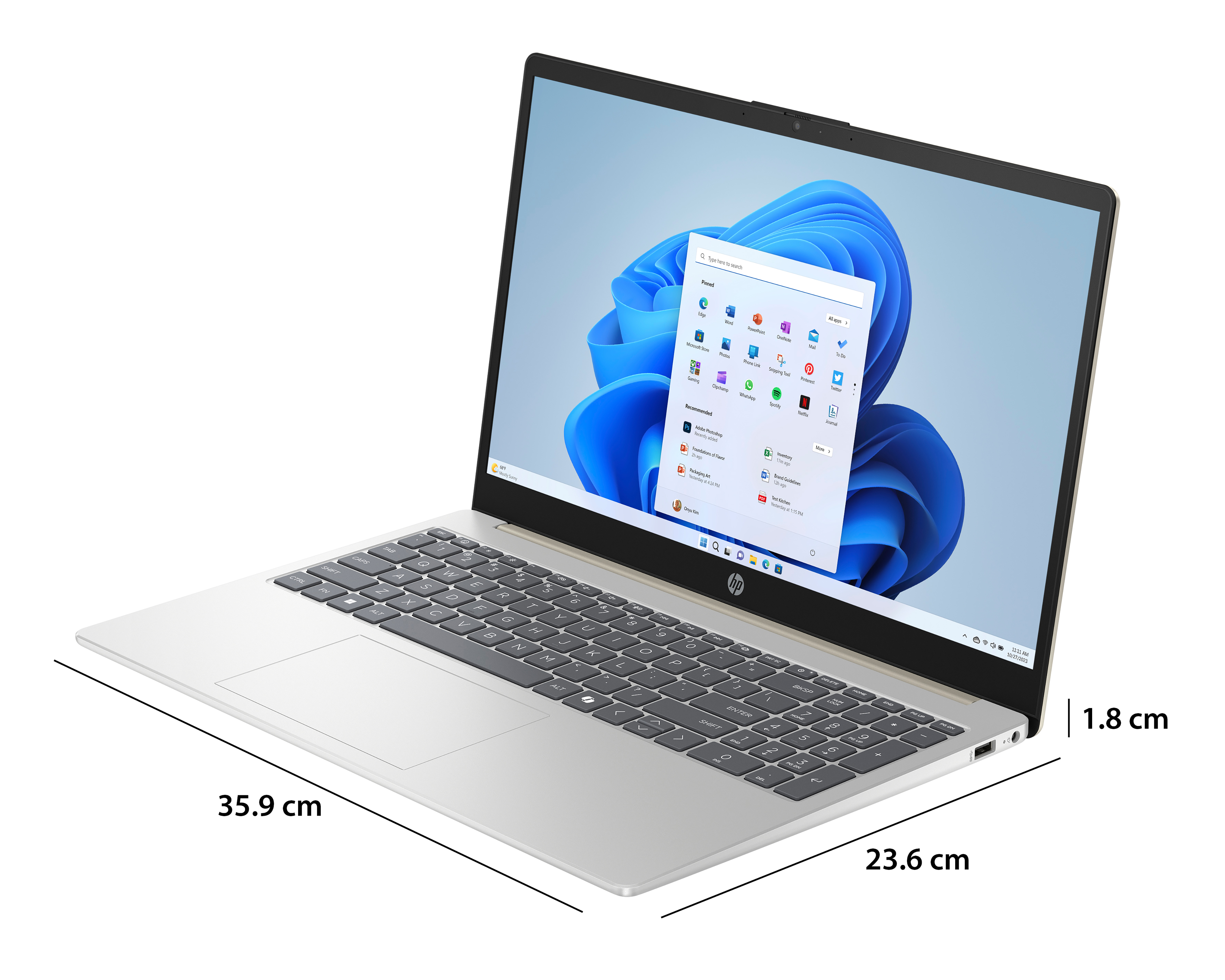 Foto 5 | Foto 5 | Laptop HP 15-FN0051LA 15.6 pulgadas Windows 11 Home AMD Ryzen AI5 16 GB RAM 512 GB SSD Plateada