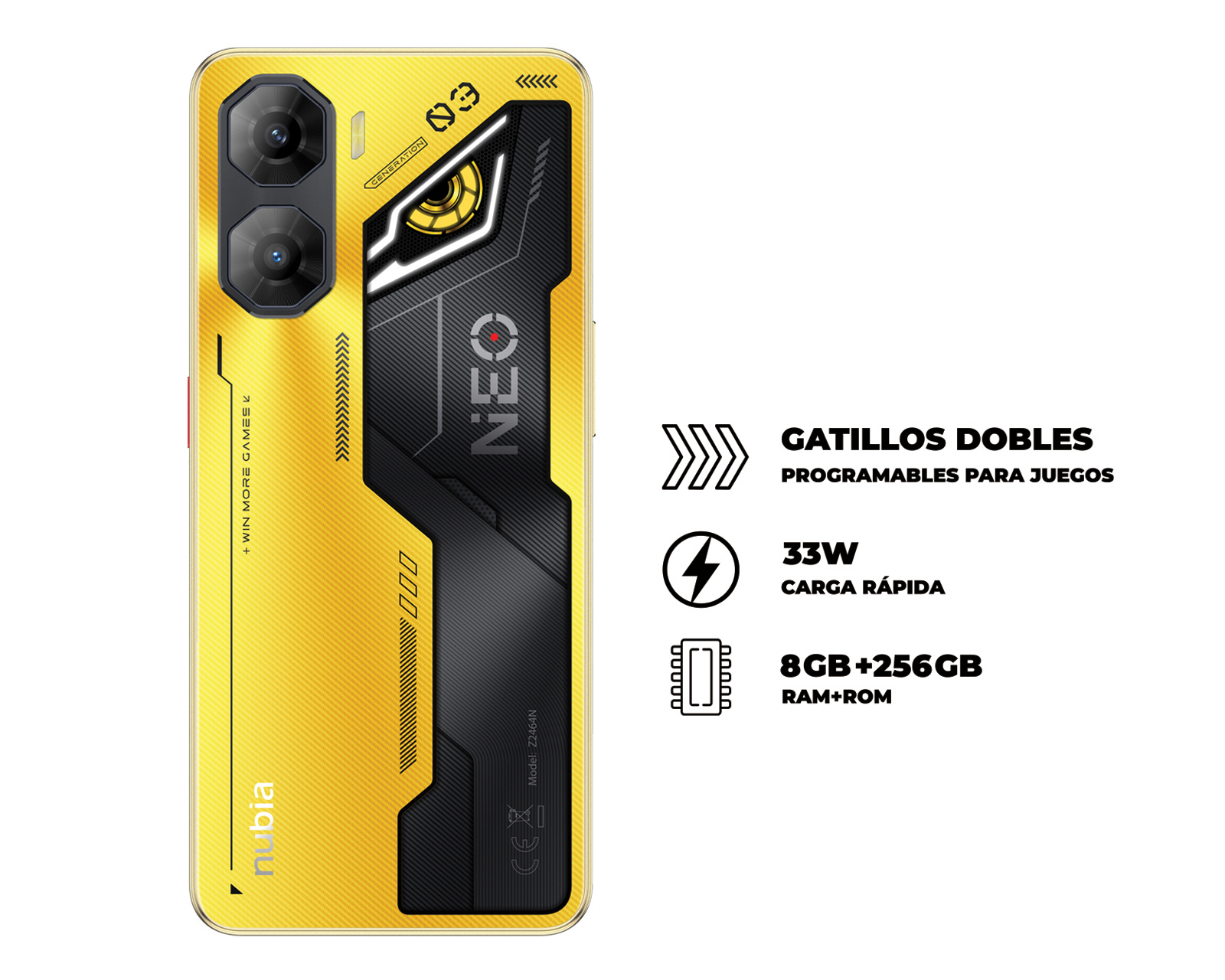 Foto 7 pulgar | Foto 6 | Telcel Nubia Neo 3 5G 256 GB Amarillo