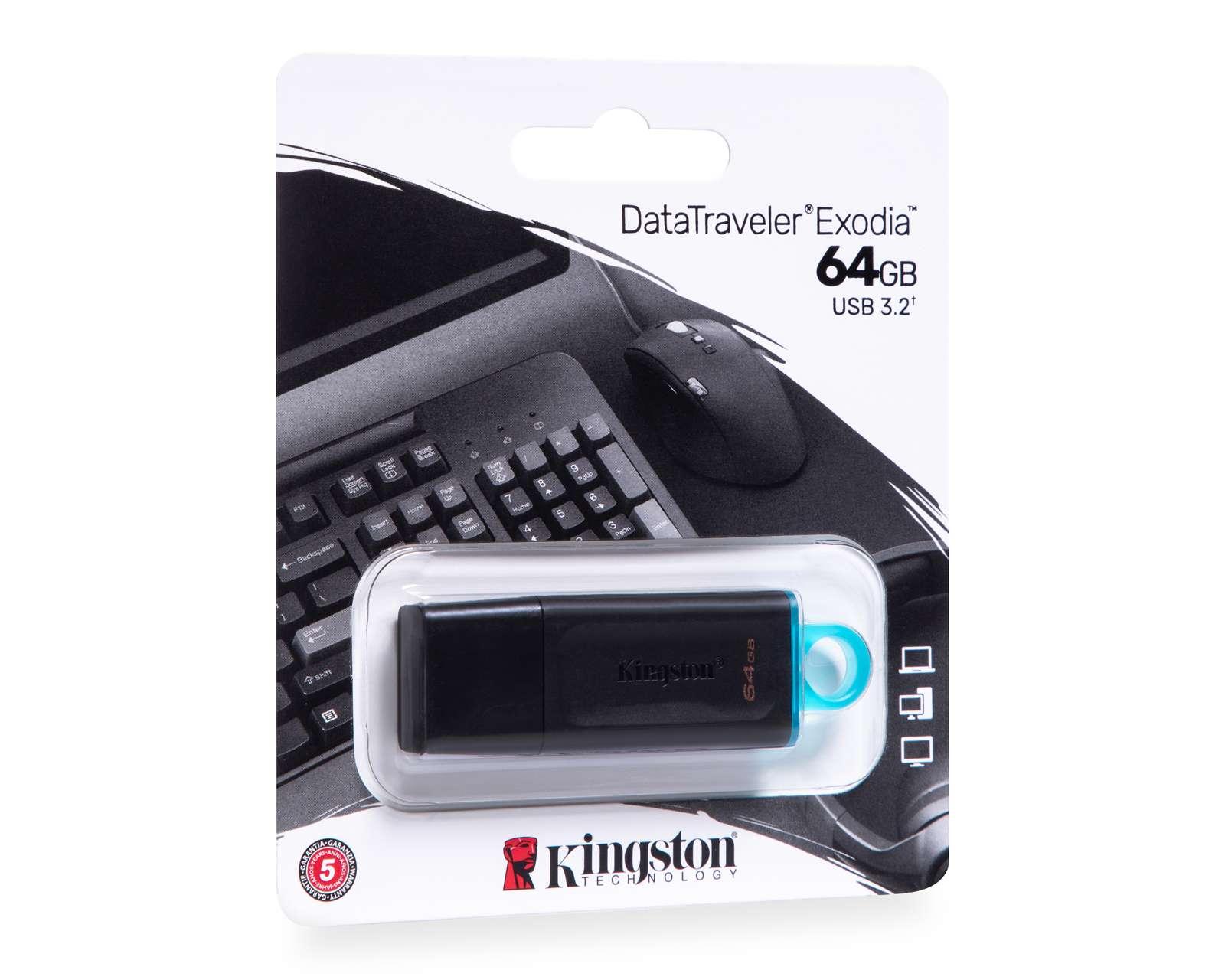 Foto 3 pulgar | Foto 2 | Memoria USB Kingston 64 GB