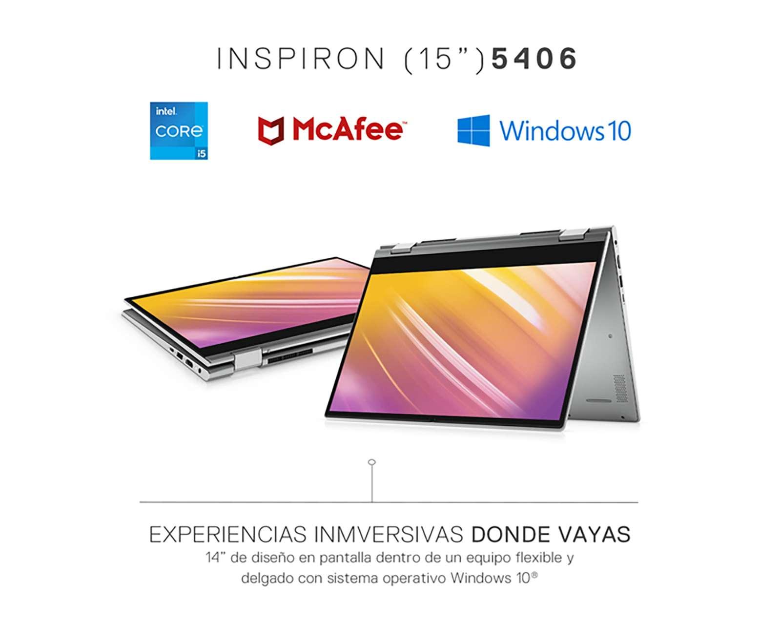 Foto 3 pulgar | Foto 2 | Laptop Dell 2 en 1 14" Touch Windows 10 Home Core i5 8GB RAM 256 GB SSD Plateada