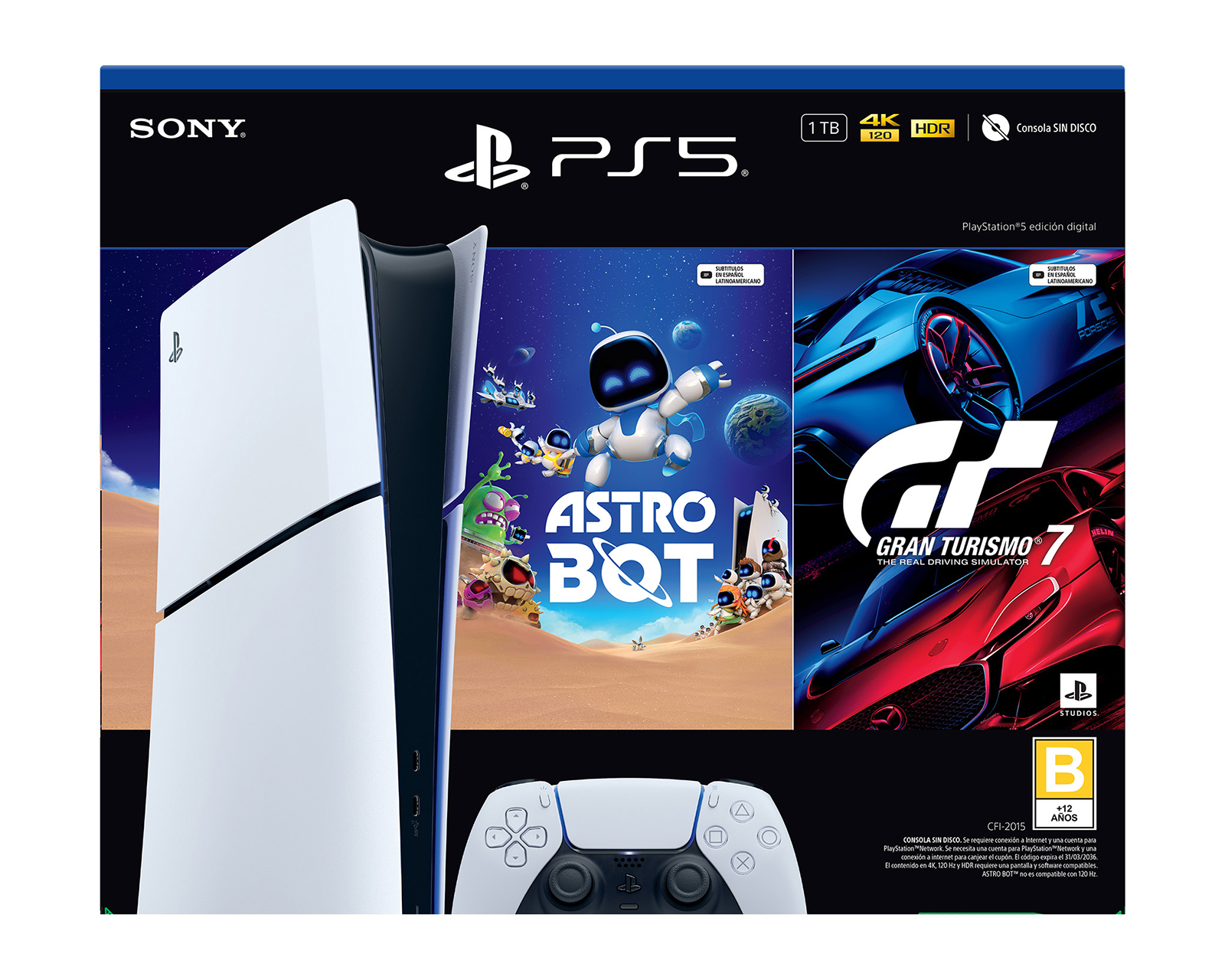 Foto 4 pulgar | Foto 3 | Consola Playstation 5 1 TB Astro Bot/Gran Turismo 7