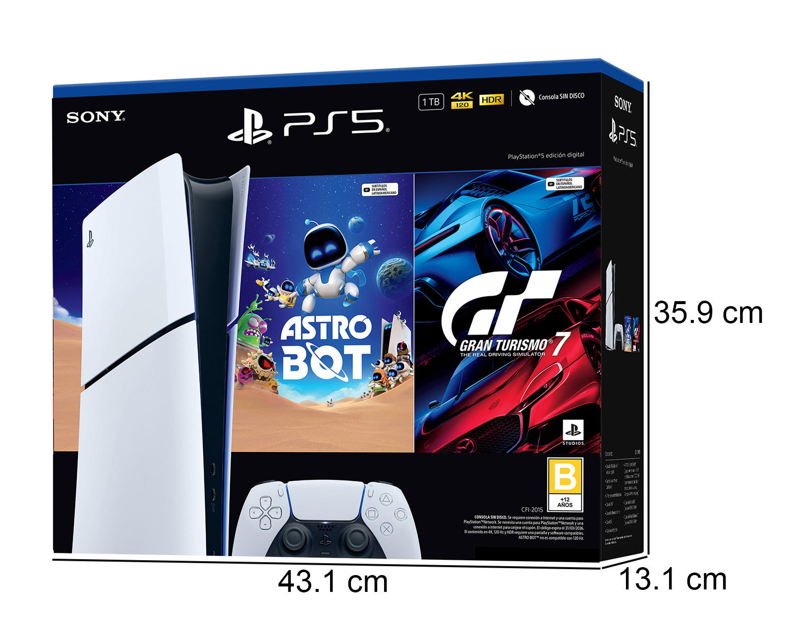 Foto 5 pulgar | Foto 4 | Consola Playstation 5 1 TB Astro Bot/Gran Turismo 7