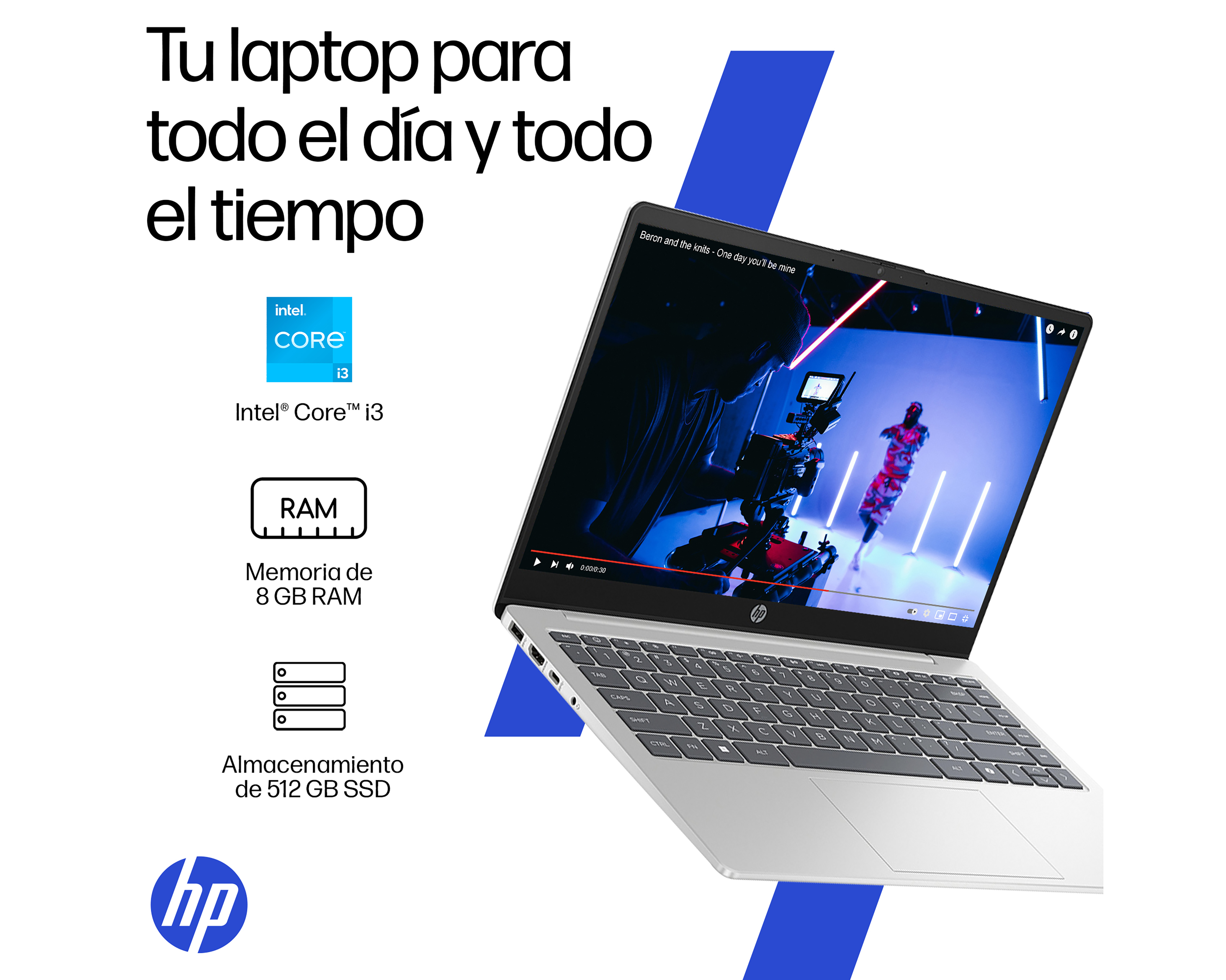 Foto 6 | Foto 6 | Laptop HP 14-EP0230LA 14 Pulgadas Windows 11 Home Intel Core i3 8 GB RAM 512 GB SSD Plateada