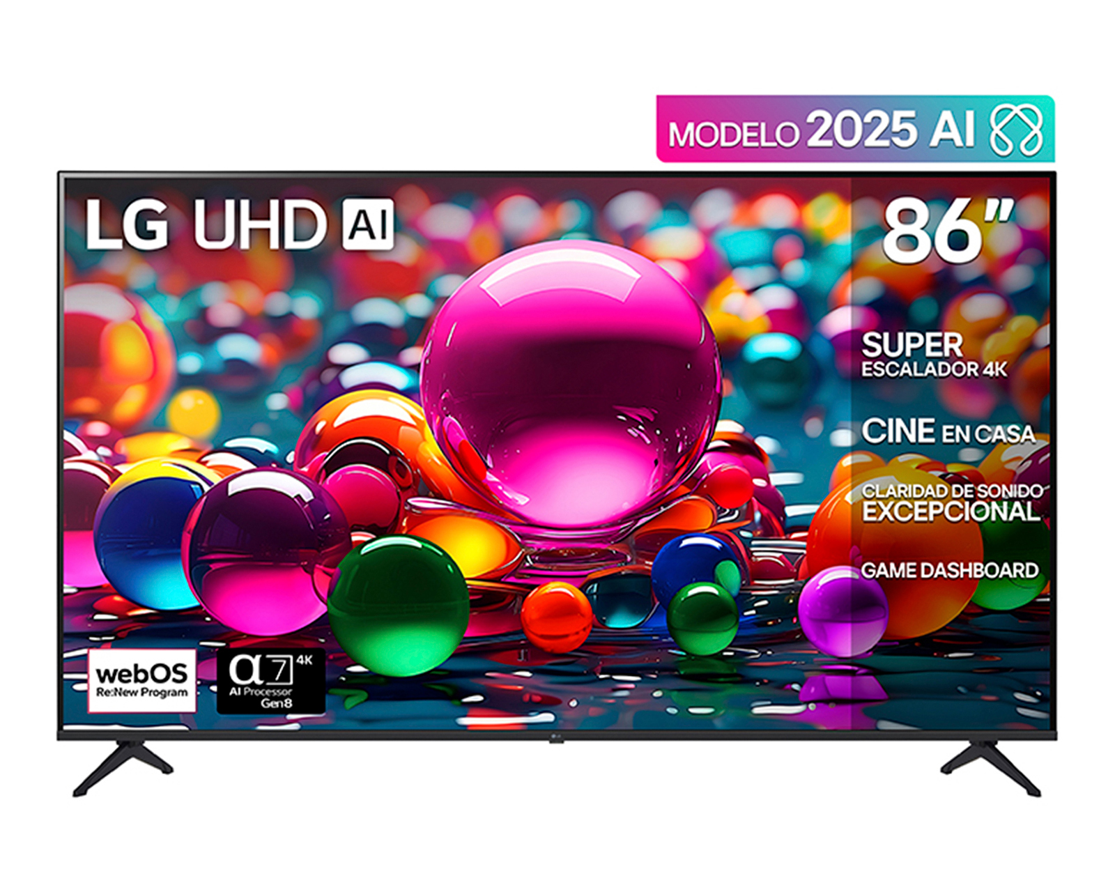 Pantalla Smart TV LG AI 86 Pulgadas UHD 86UA7500