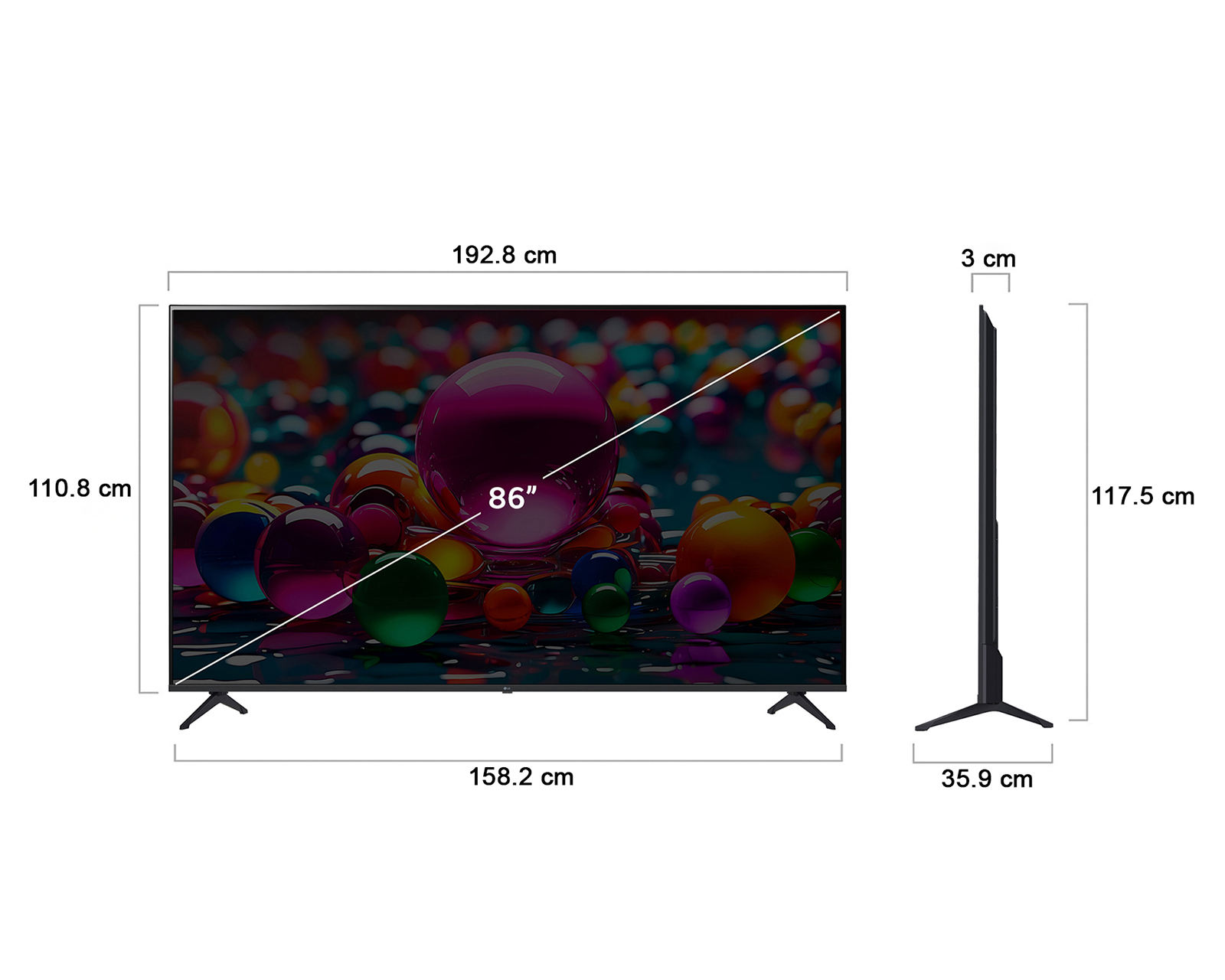 Foto 10 | Foto 10 | Pantalla Smart TV LG AI 86 Pulgadas UHD 86UA7500