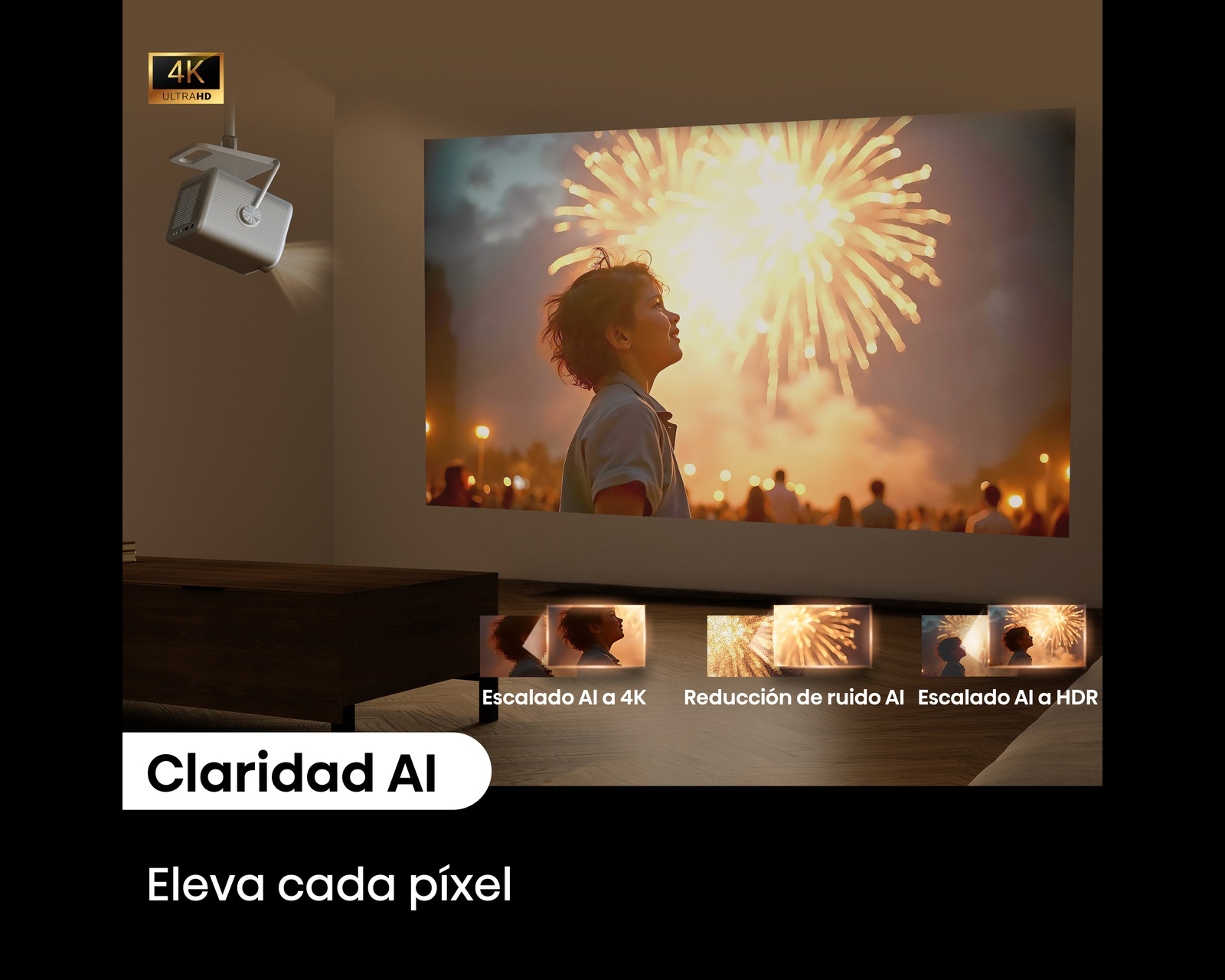 Foto 9 pulgar | Foto 8 | Preventa Miniproyector Portátil Hisense 1300 Lúmenes 65 - 200 Pulgadas M2 Pro