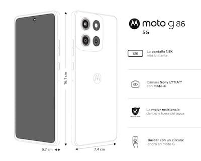 Foto 10 | Foto 10 | Celular Motorola Moto G86 256 GB Lila