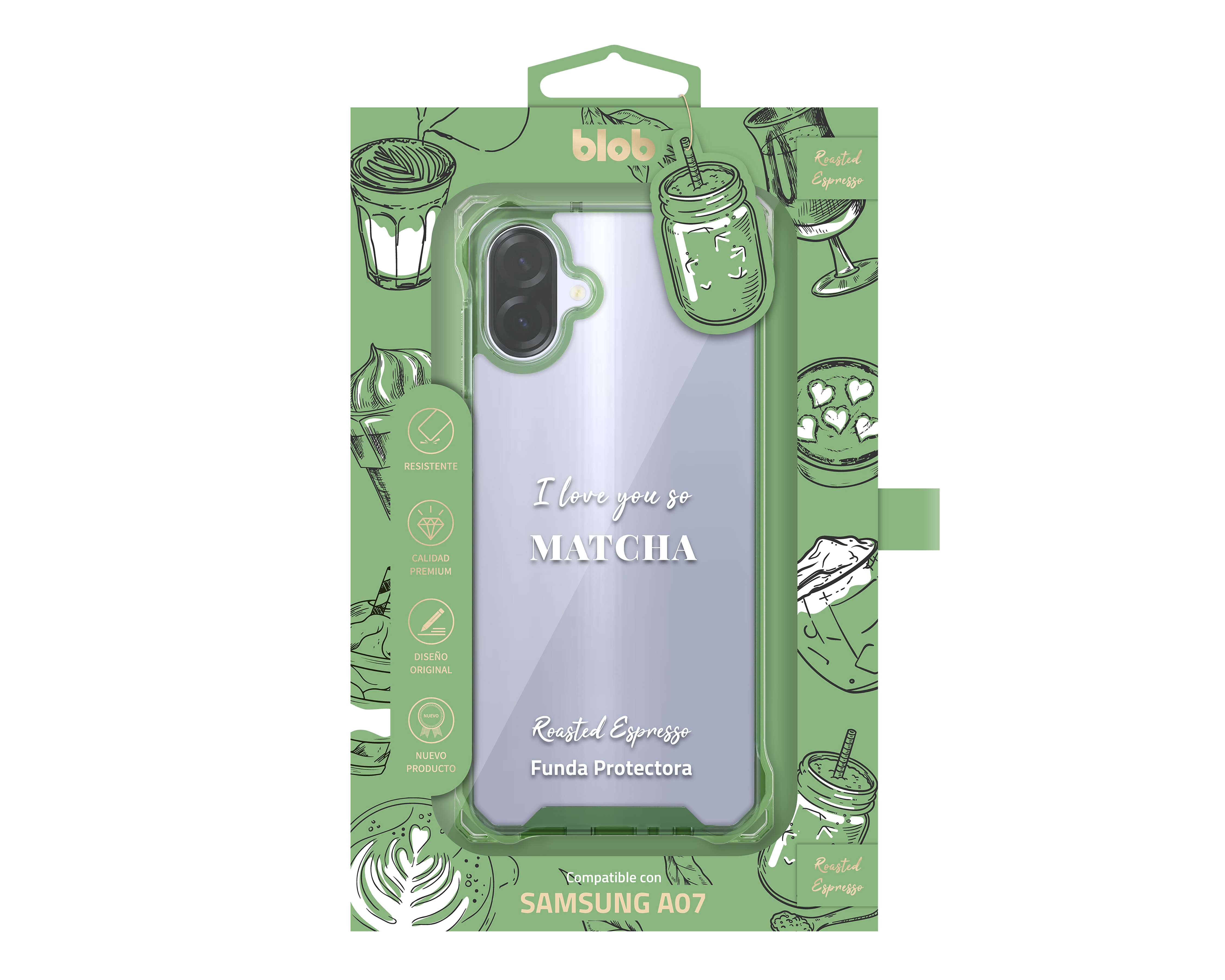Foto 4 pulgar | Foto 3 | Funda de Policarbonato Blob para Samsung A07