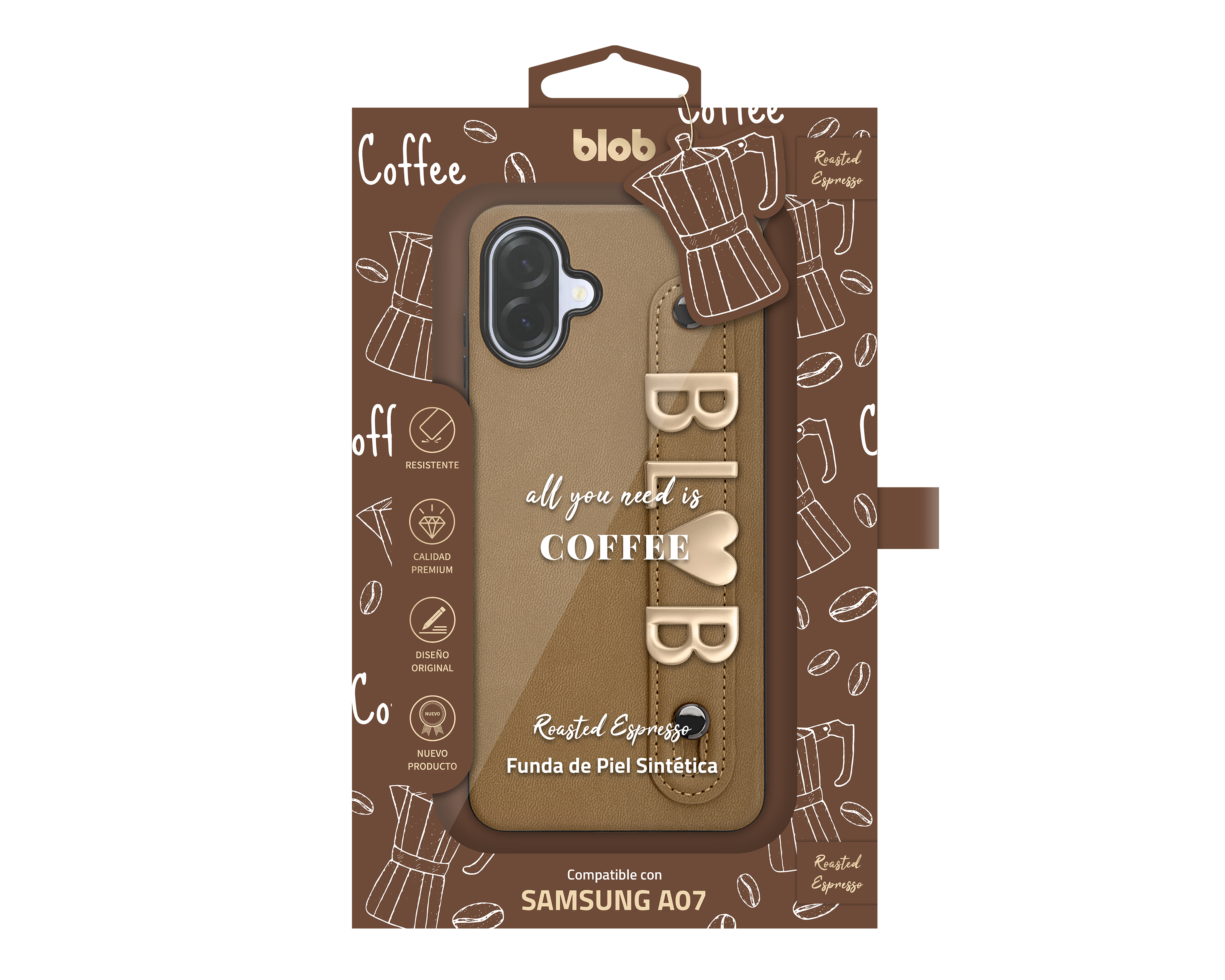 Foto 4 pulgar | Foto 3 | Funda Café Blob para Samsung A07
