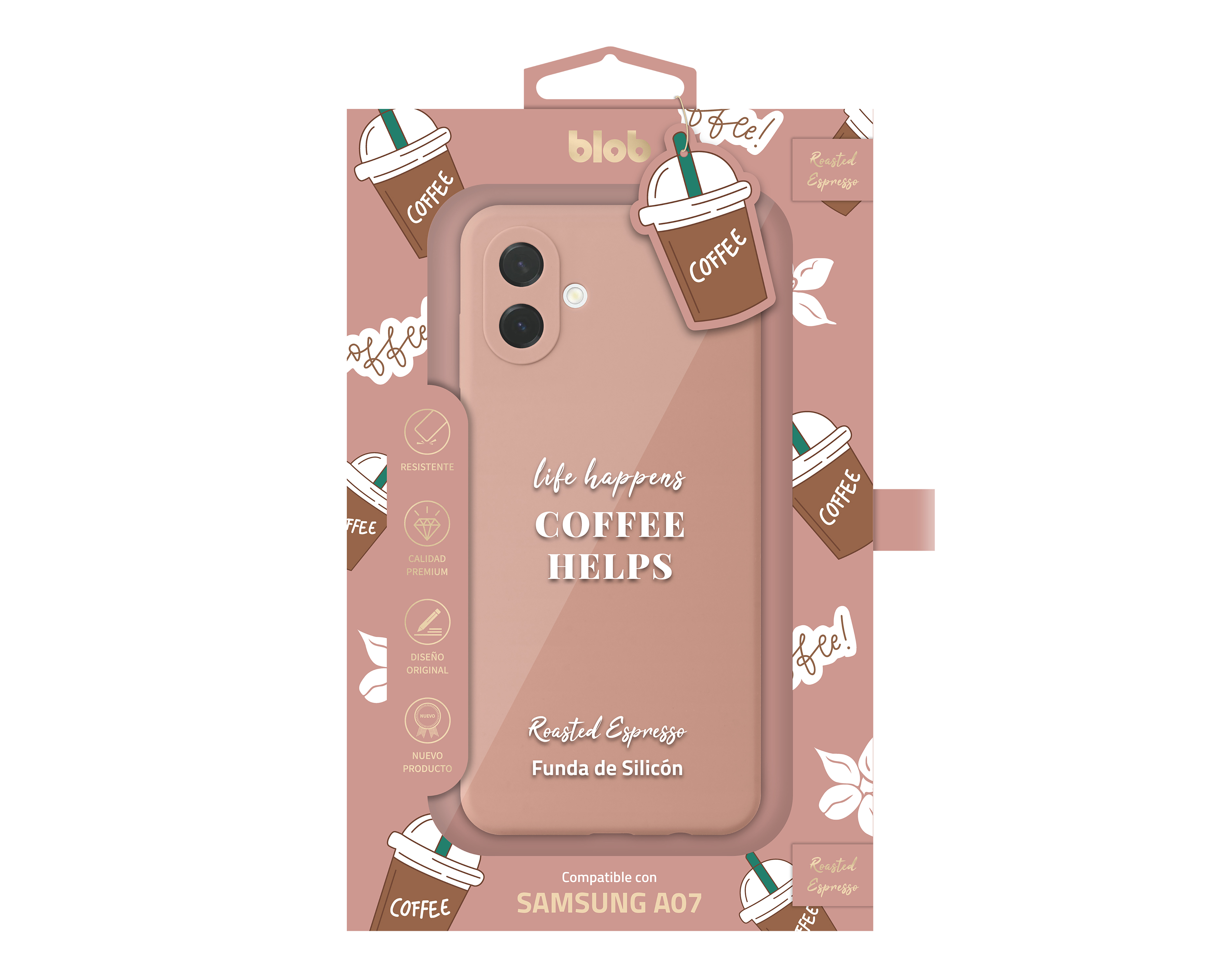 Foto 3 | Foto 3 | Funda de Policarbonato Blob para Samsung A07