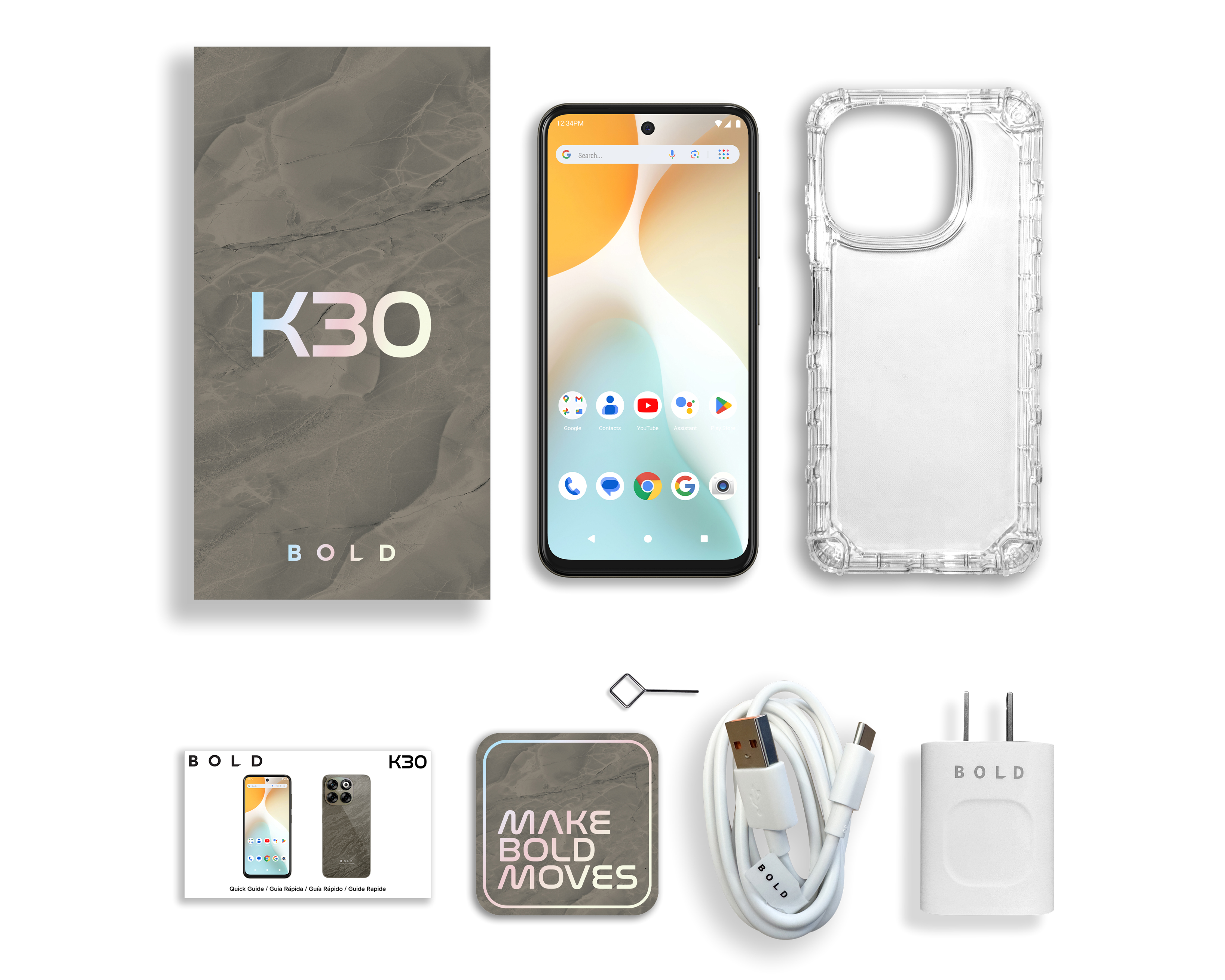 Foto 6 | Foto 6 | Celular Blu Bold K30 Liberado 256 GB Gris