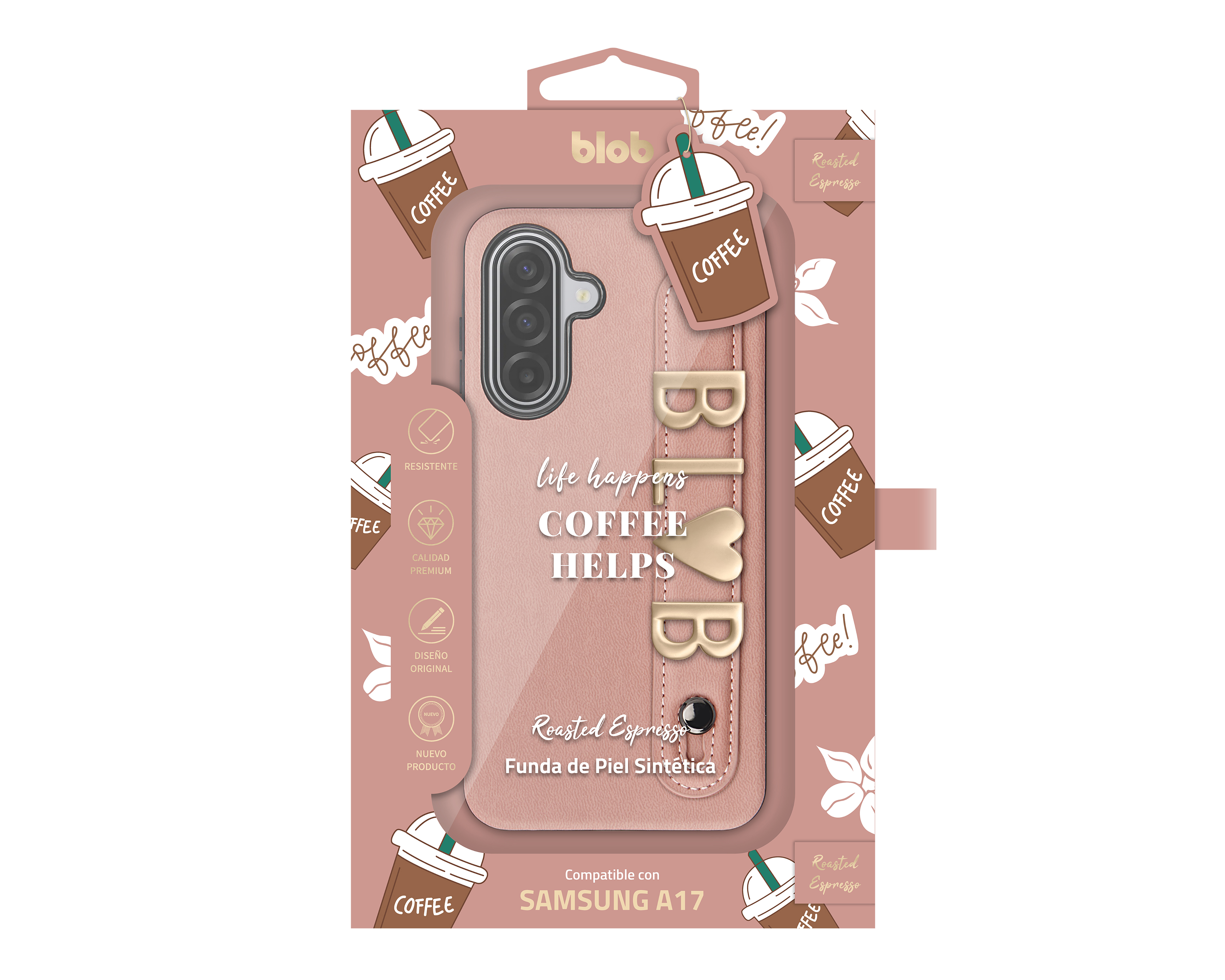 Foto 3 | Foto 3 | Funda Rosa Blob para Samsung Galaxy A17