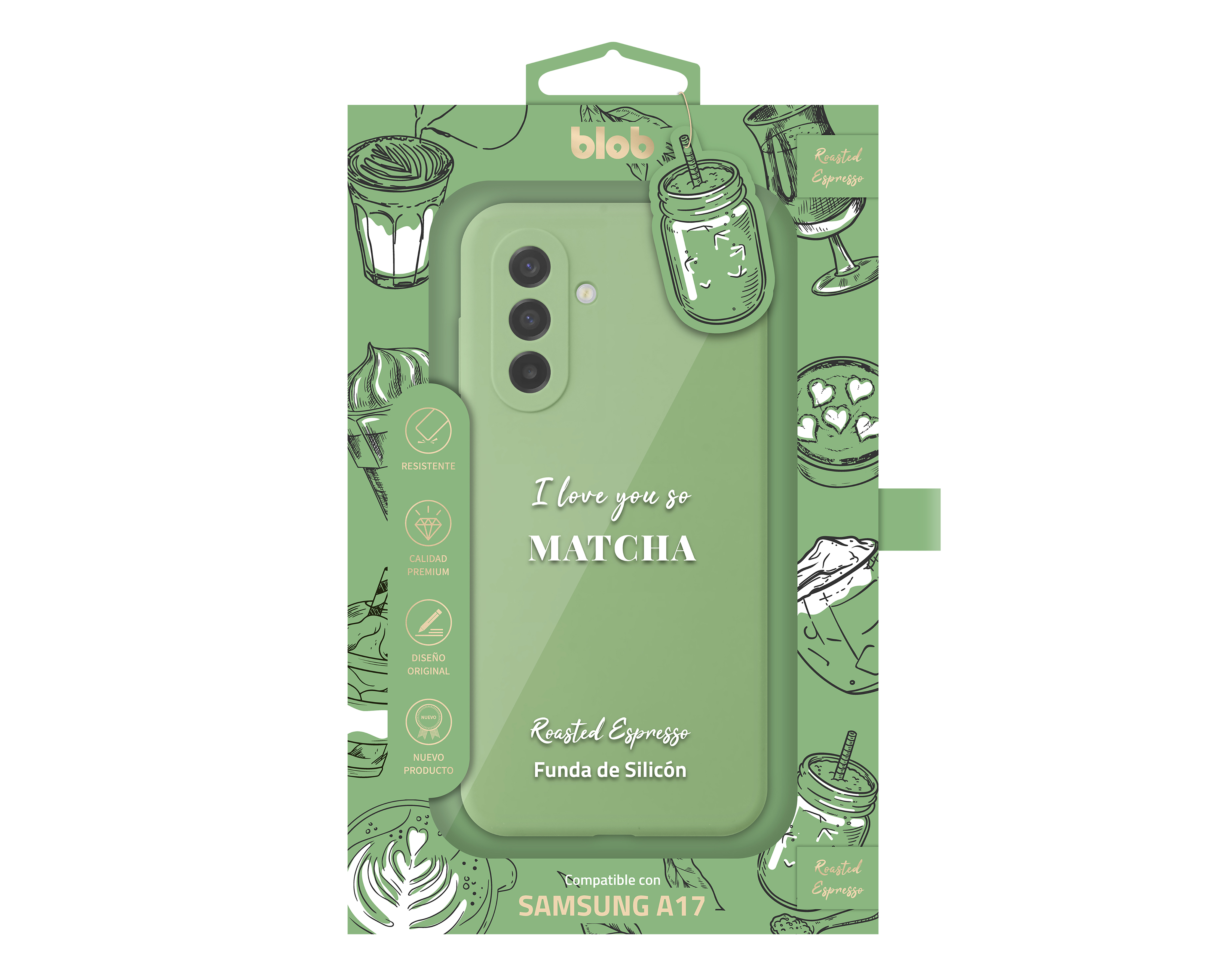 Foto 4 pulgar | Foto 3 | Funda de Policarbonato Blob para Samsung A17