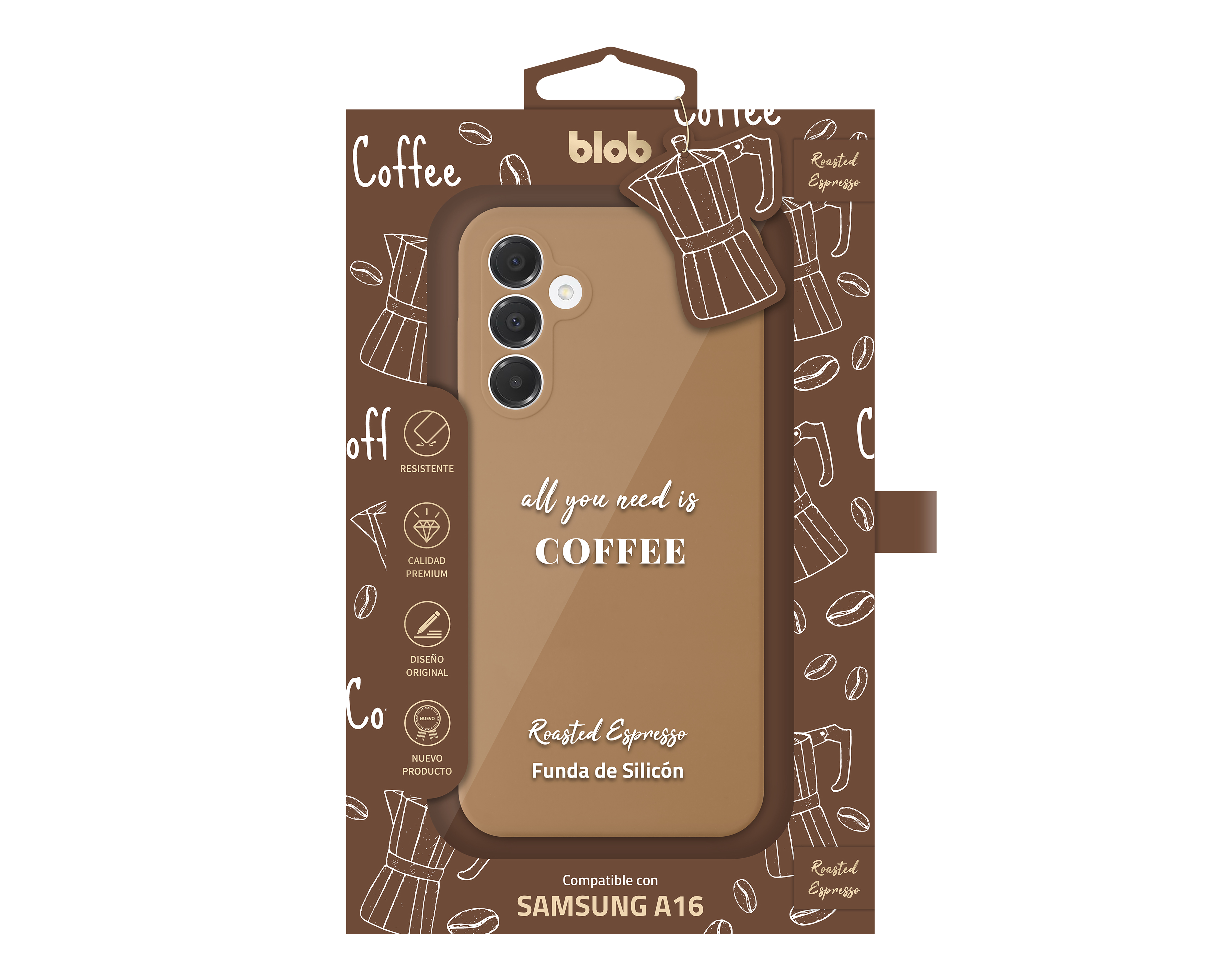 Foto 4 pulgar | Foto 3 | Funda de Policarbonato Blob para Samsung A16