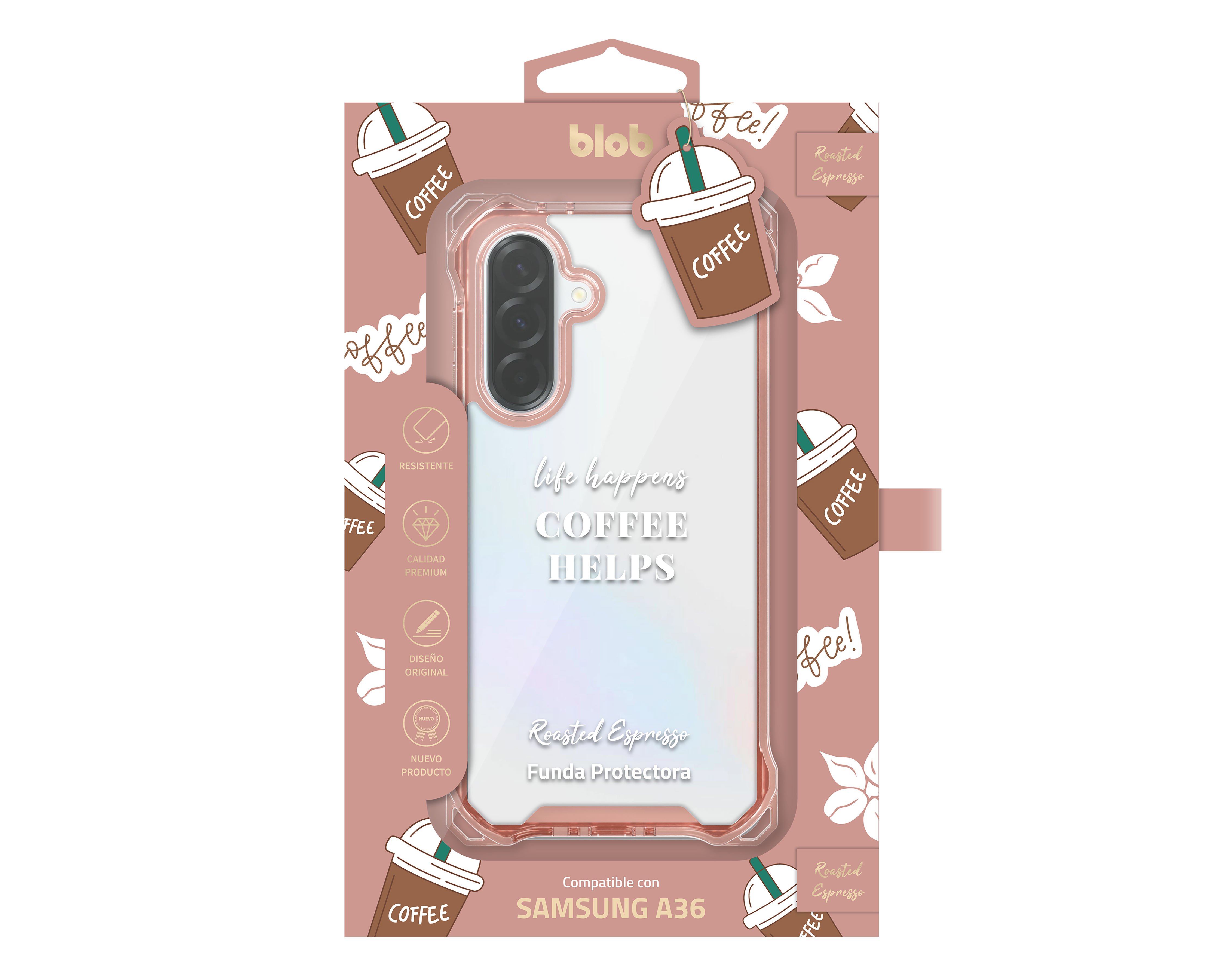 Foto 3 | Foto 3 | Funda de Silicón Blob para Samsung Galaxy A36