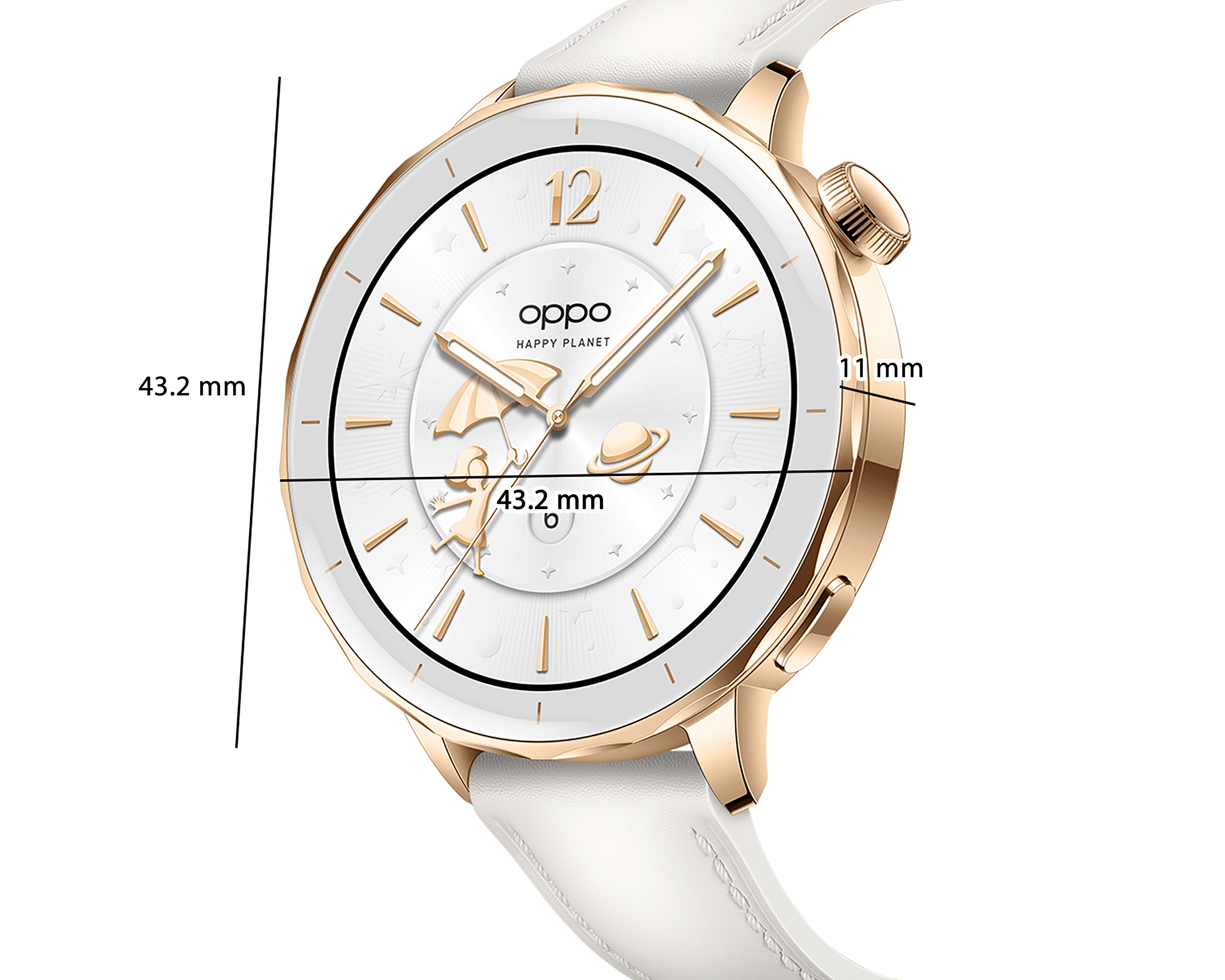 Foto 5 pulgar | Foto 4 | Smartwatch OPPO Watch X2 Mini 43.2 mm Resistente al Agua Blanco