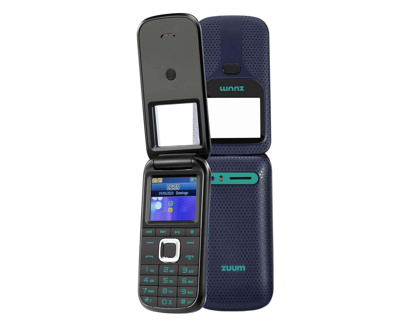 Celular Zuum Liberado Brix R II 128 MB Azul