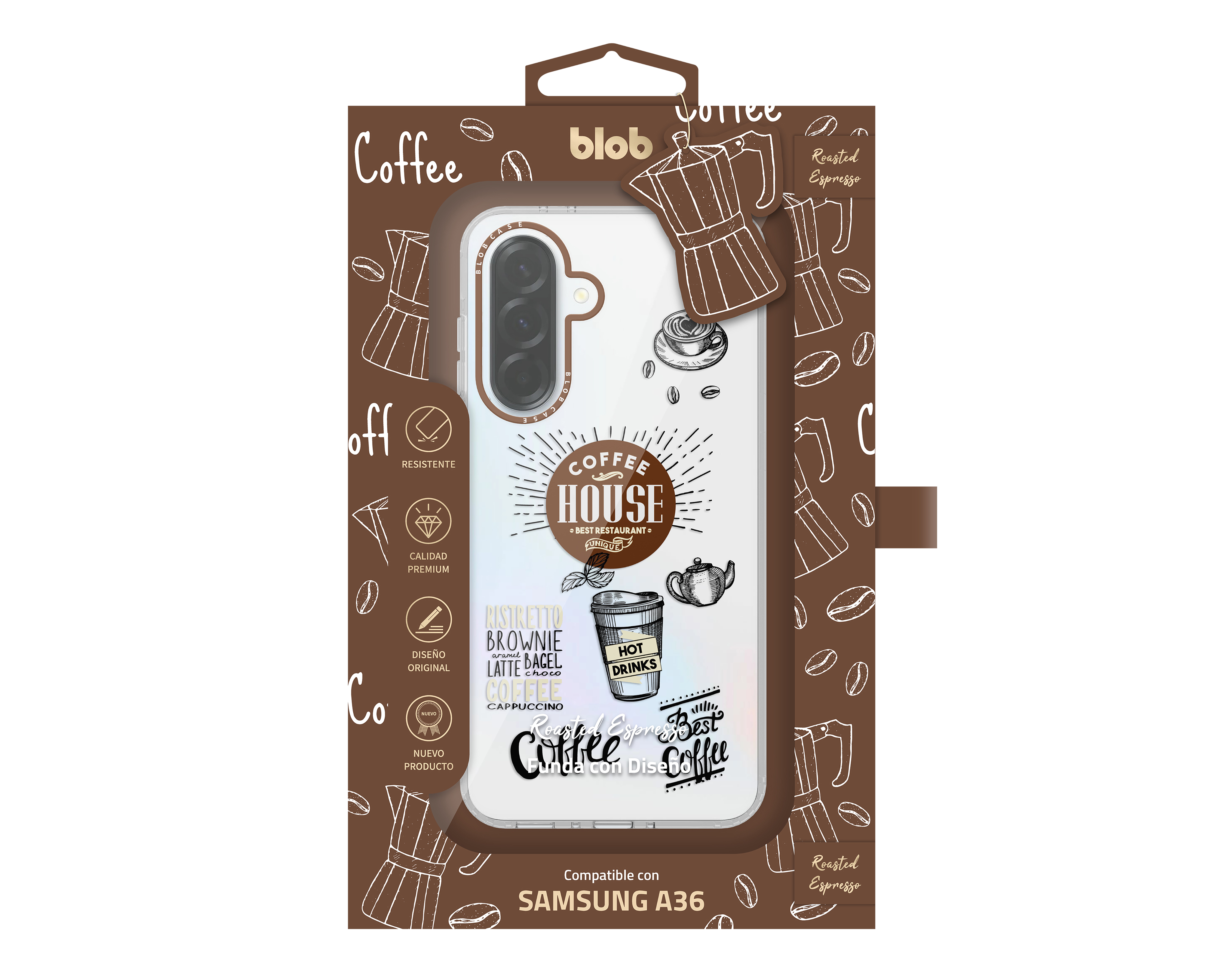 Foto 4 pulgar | Foto 3 | Funda de Termoplástico Blob para Samsung A36