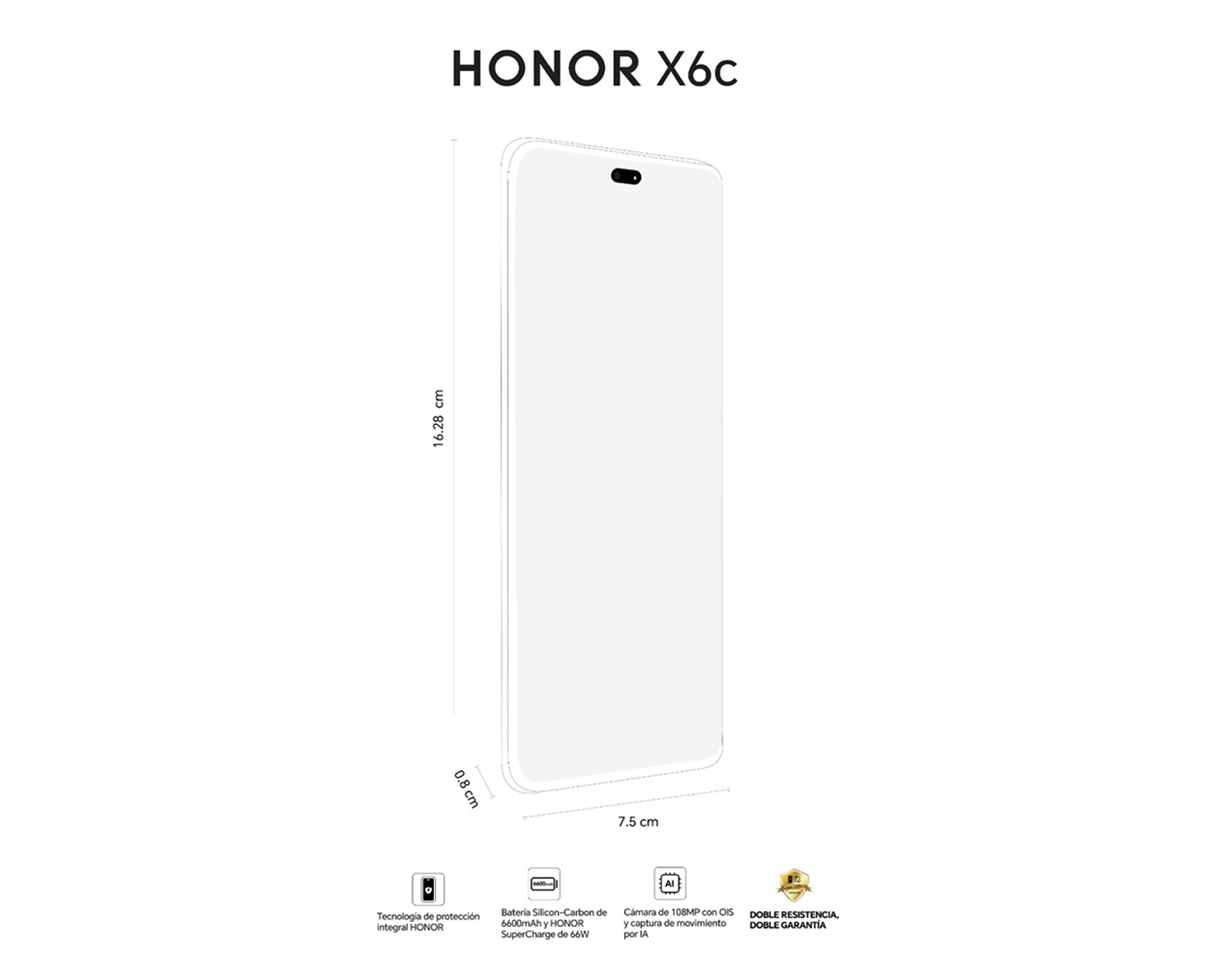 Foto 6 | Foto 6 | Movistar Honor X6C 256 GB Azul + Bocina
