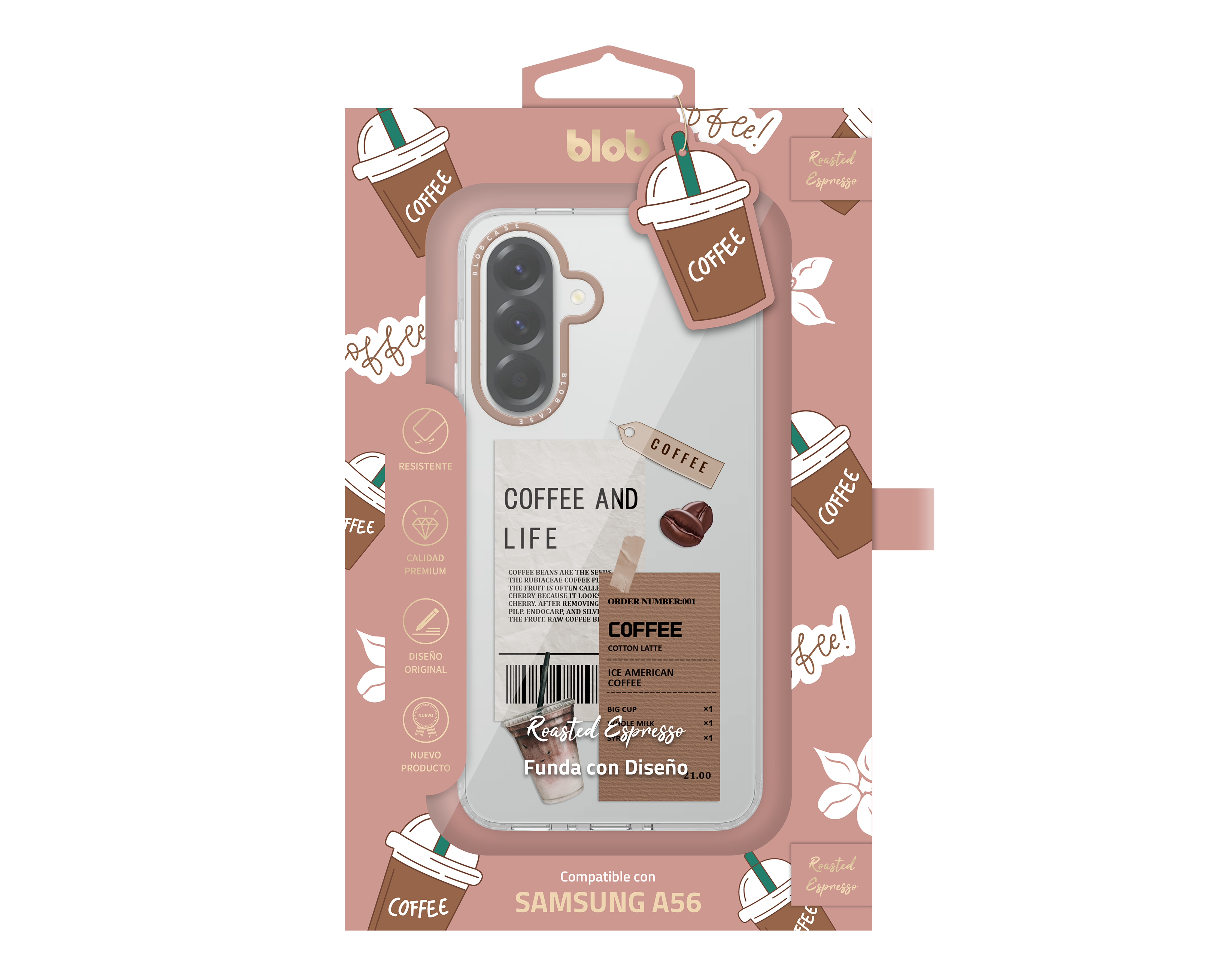 Foto 3 | Foto 3 | Funda de Policarbonato Blob para Samsung Galaxy A56