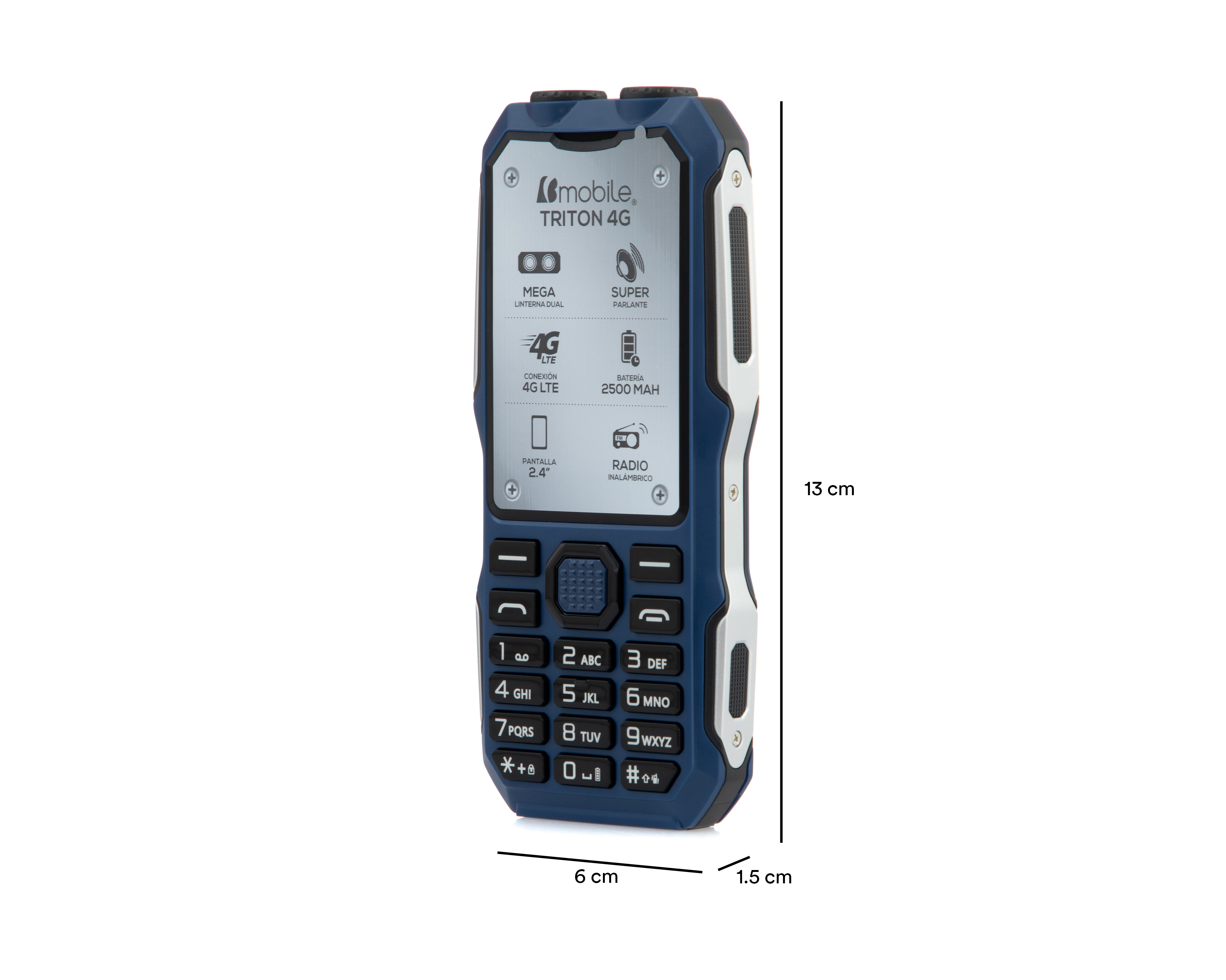 Foto 9 pulgar | Foto 8 | Celular Bmobile Tritón Liberado 128 MB Azul