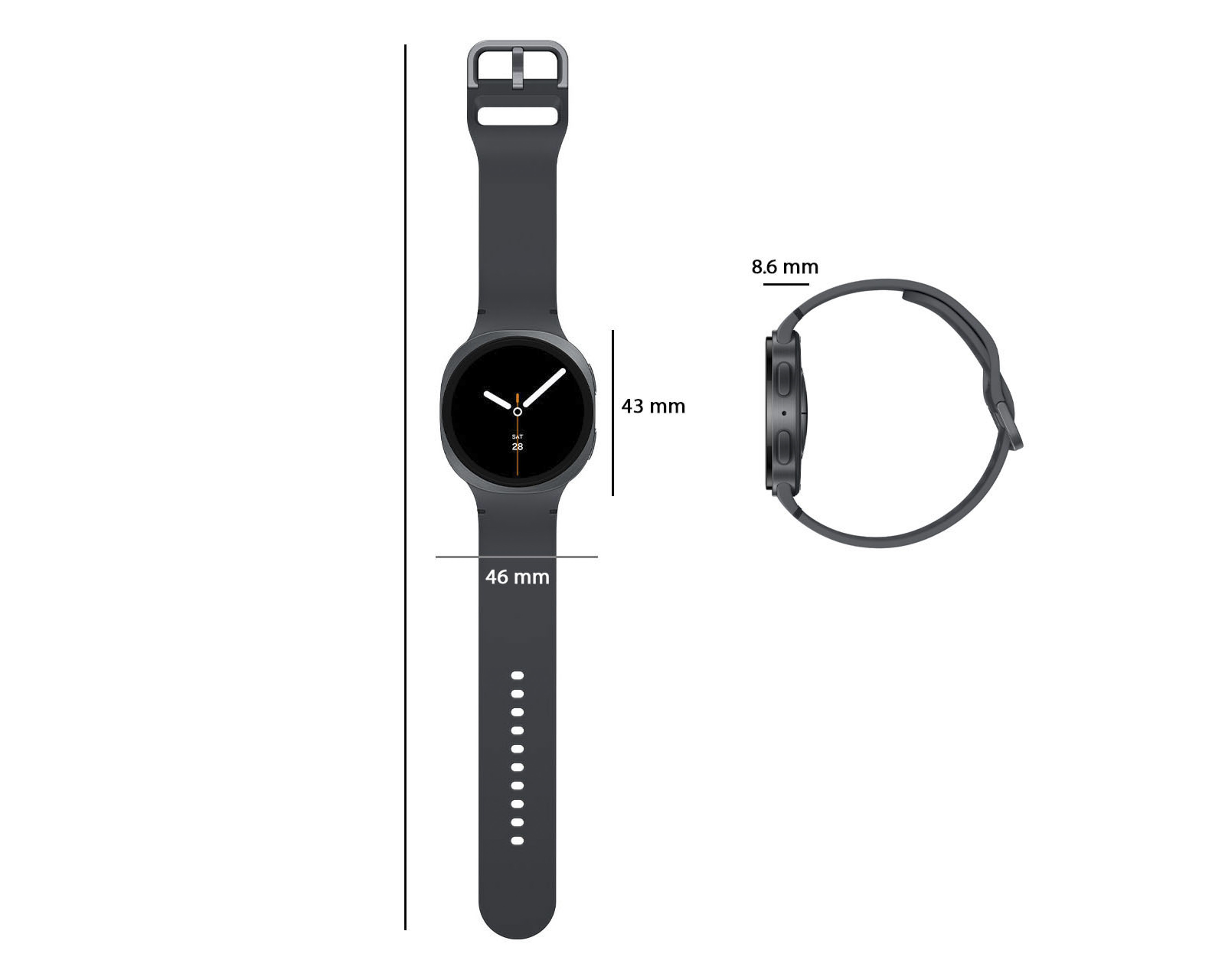 Foto 7 | Foto 7 | Smartwatch Samsung Galaxy Smart 8 44 mm Gris