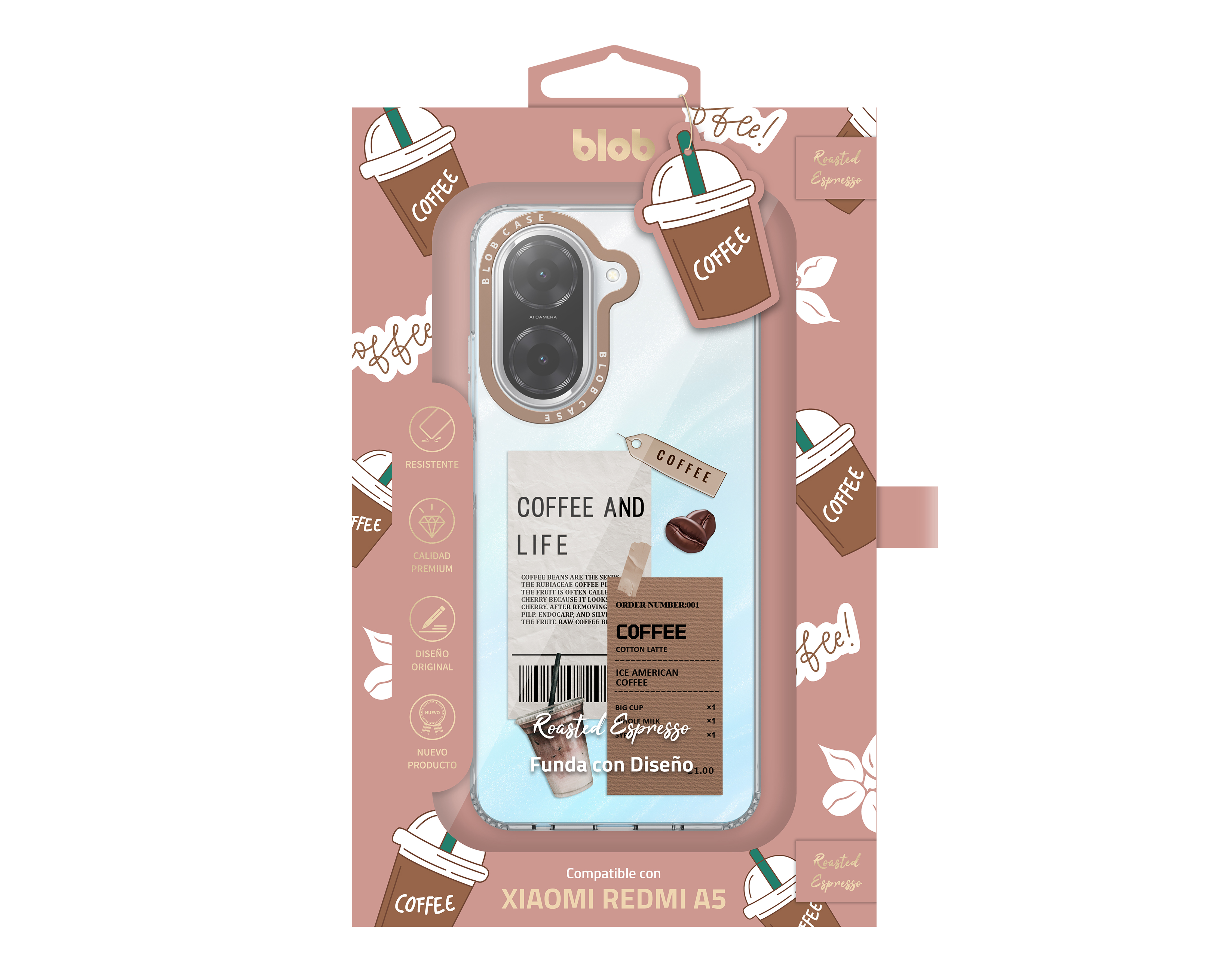 Foto 3 | Foto 3 | Funda de Policarbonato Blob para Xiaomi Redmi A5