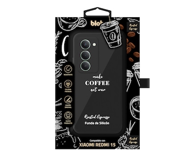 Foto 3 | Foto 3 | Funda Negra Blob para Redmi 15