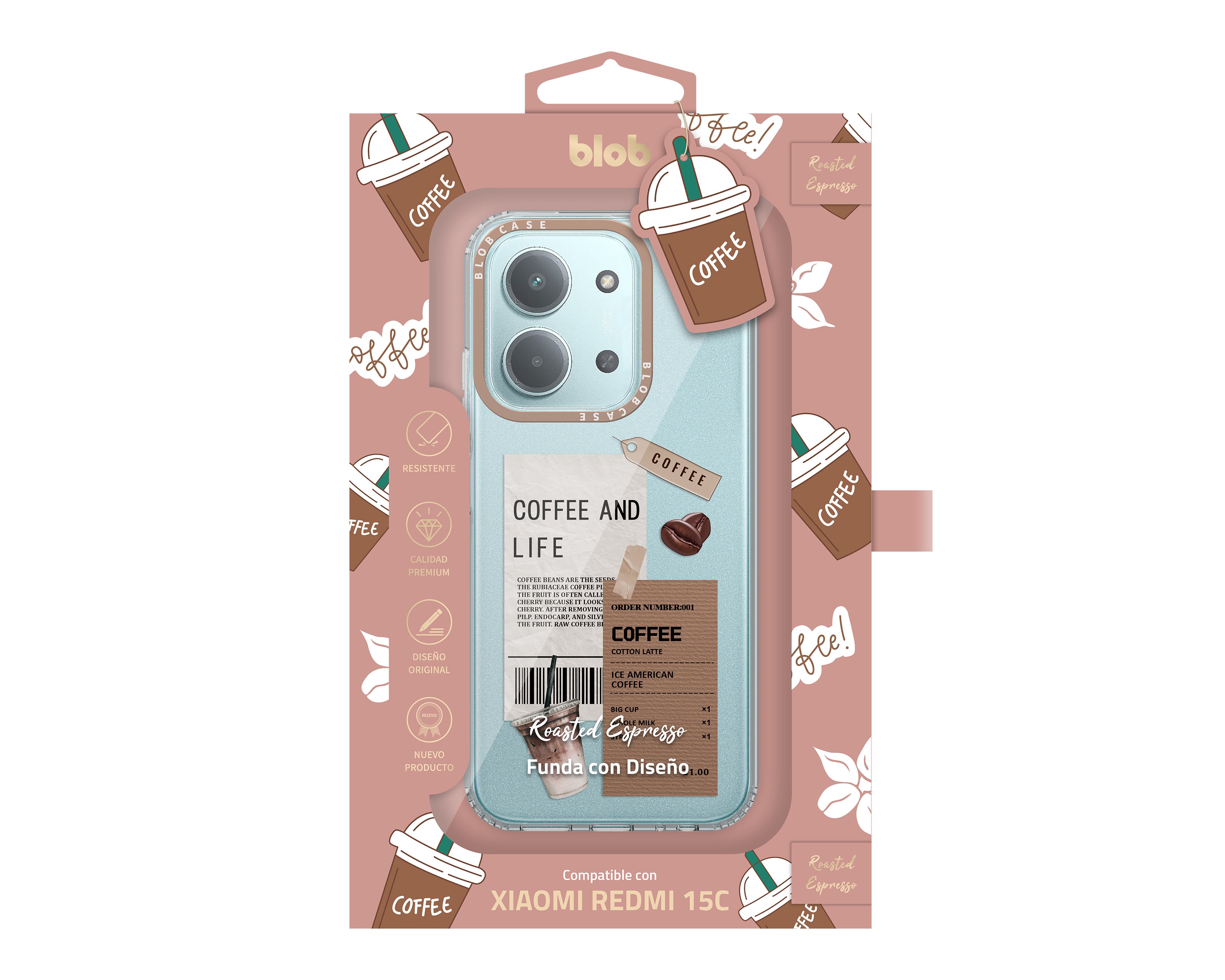 Foto 4 pulgar | Foto 3 | Funda de Policarbonato Blob para Xiaomi Redmi 15C