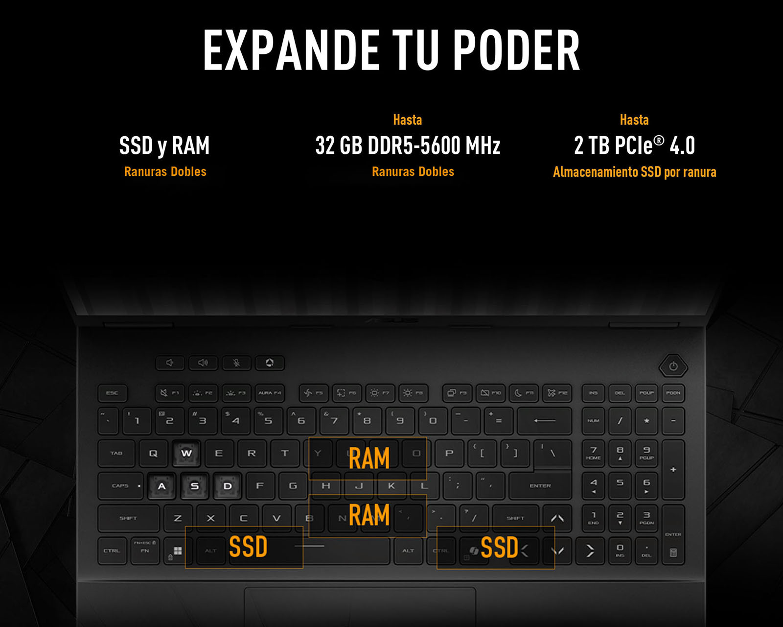 Foto 9 pulgar | Foto 8 | Laptop Gamer Asus TUF Gaming A16 16 Pulgadas AMD Ryzen 7 NVIDIA RTX 5050 16 GB RAM 512 GB SSD Negra