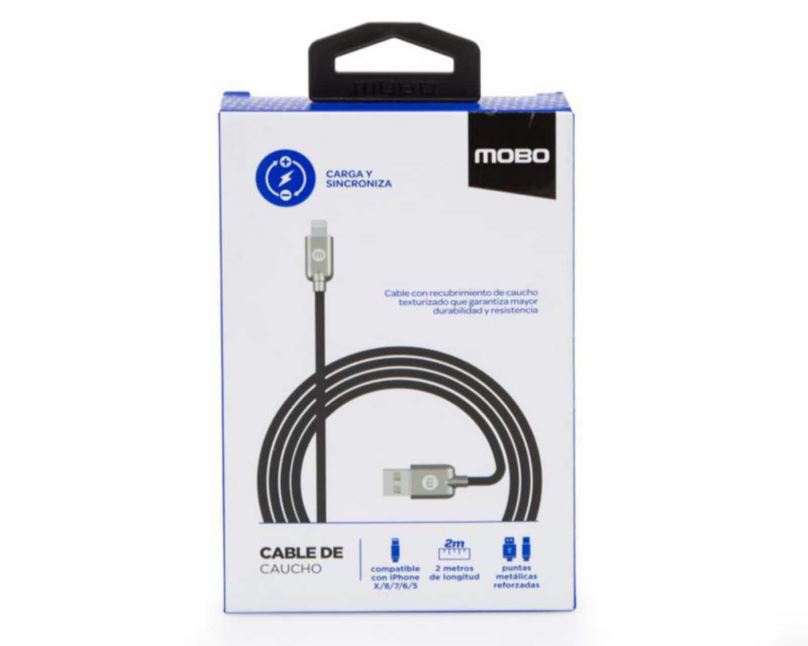 Cable Mobo Lightning - USB 2 Metros