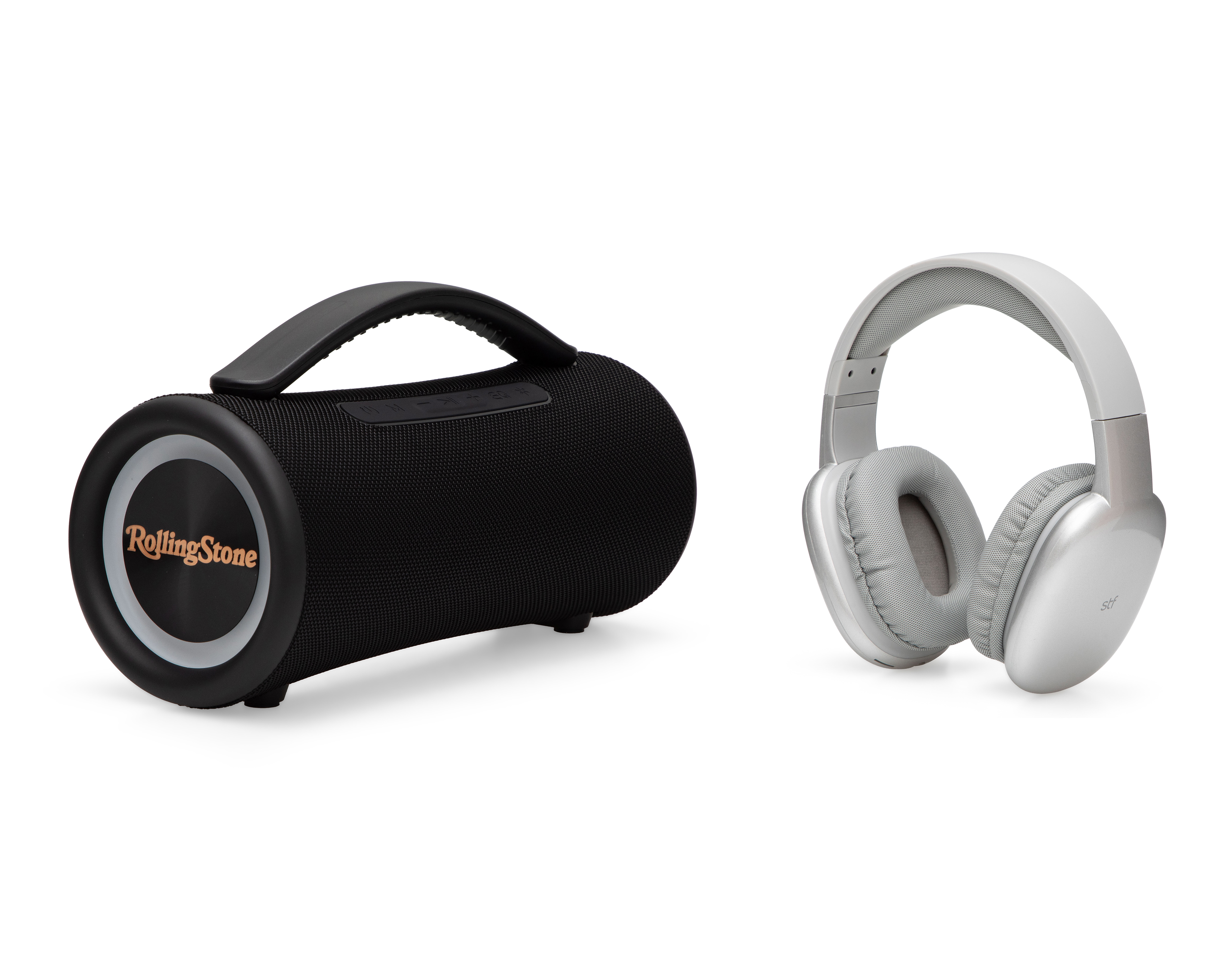 Bocina Bluetooth STF Aurum + Rolling Stone 40 W con Audífonos
