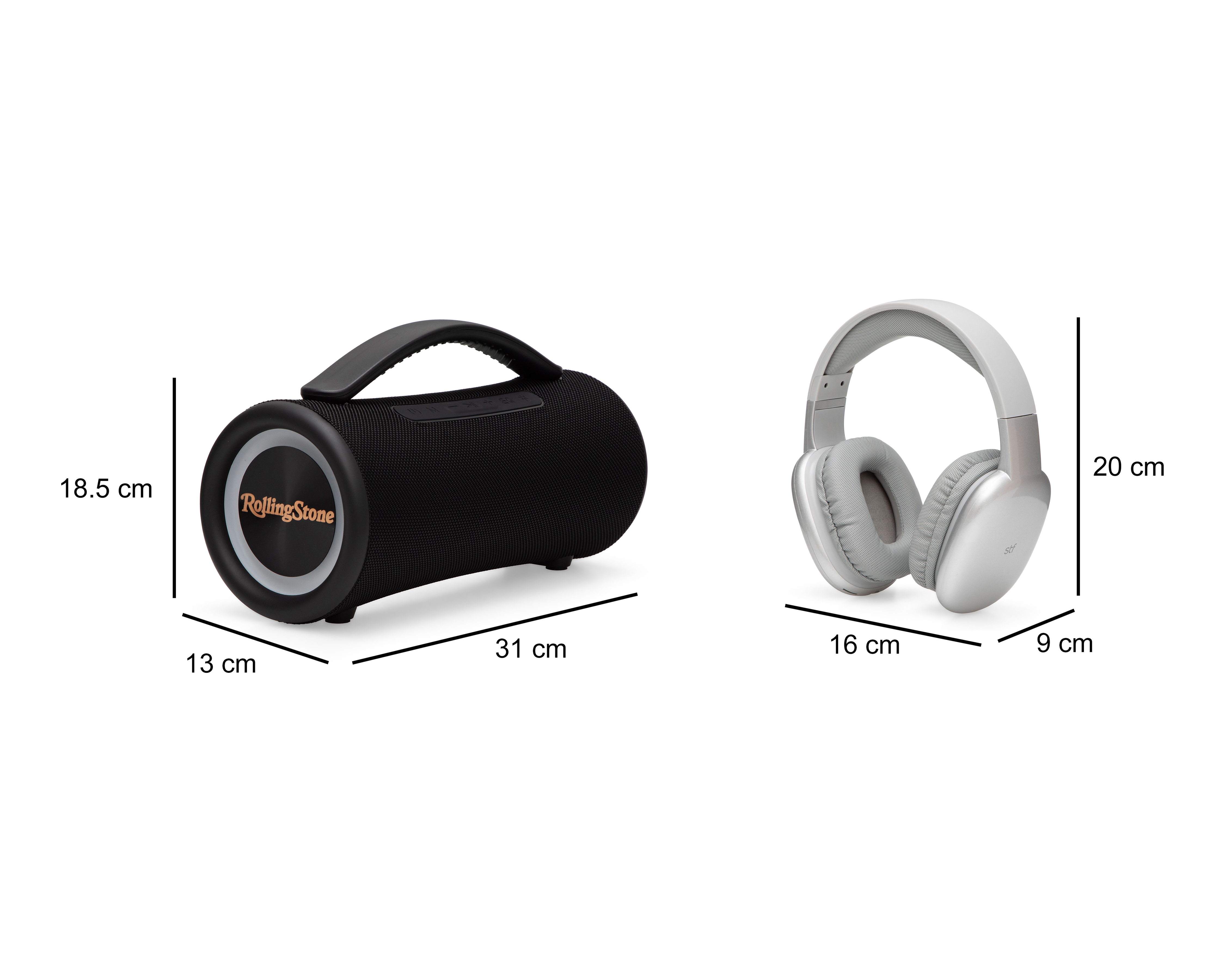 Foto 11 pulgar | Foto 10 | Bocina Bluetooth STF Aurum + Rolling Stone 40 W con Audífonos