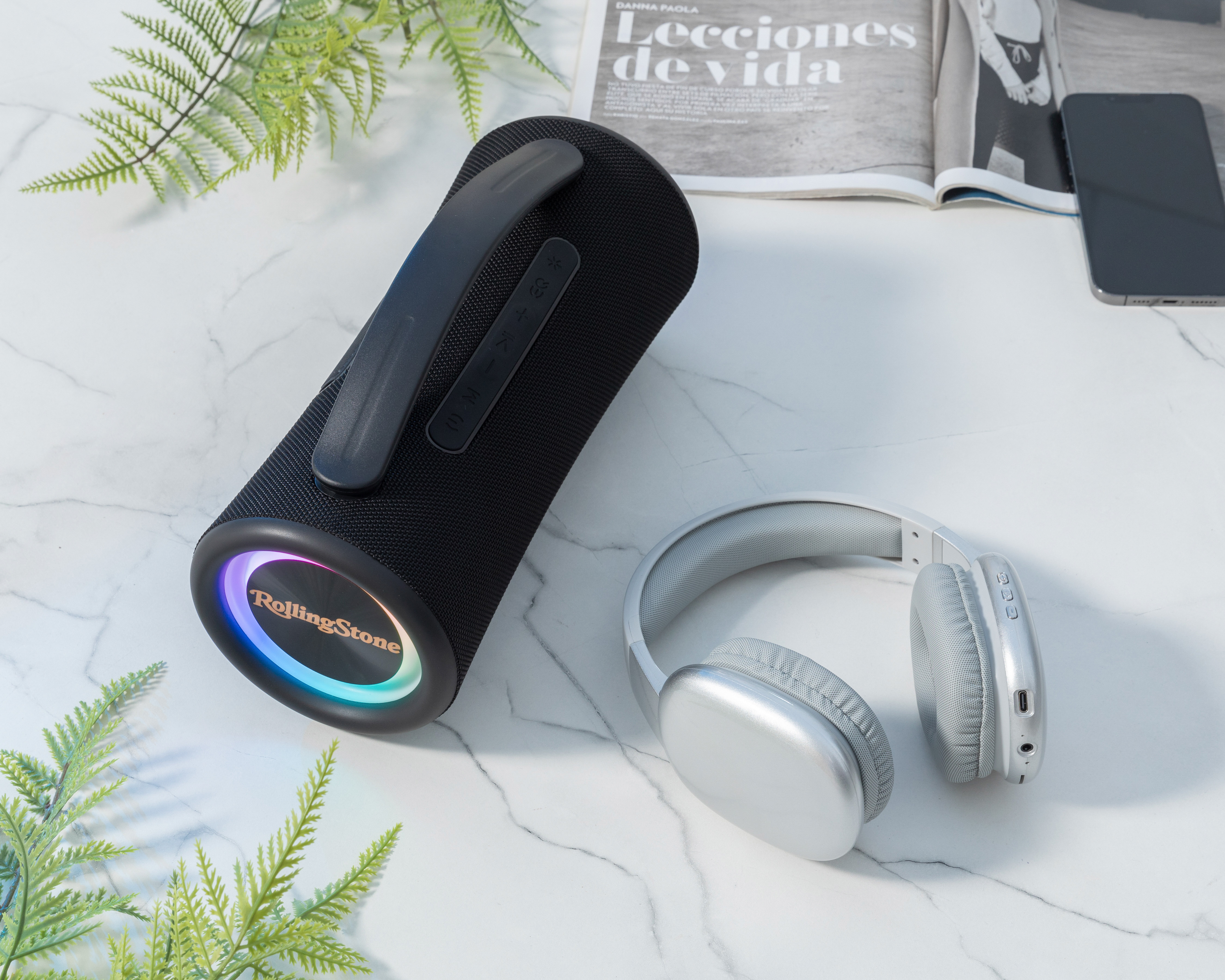 Foto 10 pulgar | Foto 9 | Bocina Bluetooth STF Aurum + Rolling Stone 40 W con Audífonos