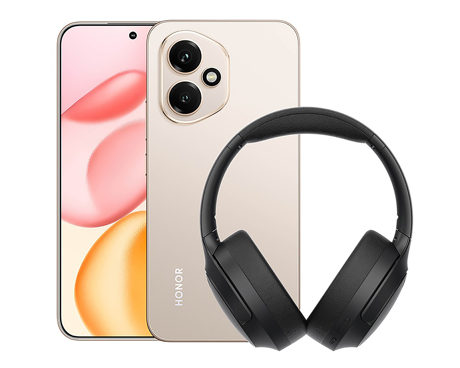 Foto 2 pulgar | Foto 1 | Movistar Honor 400 512 GB Dorado + Audífonos