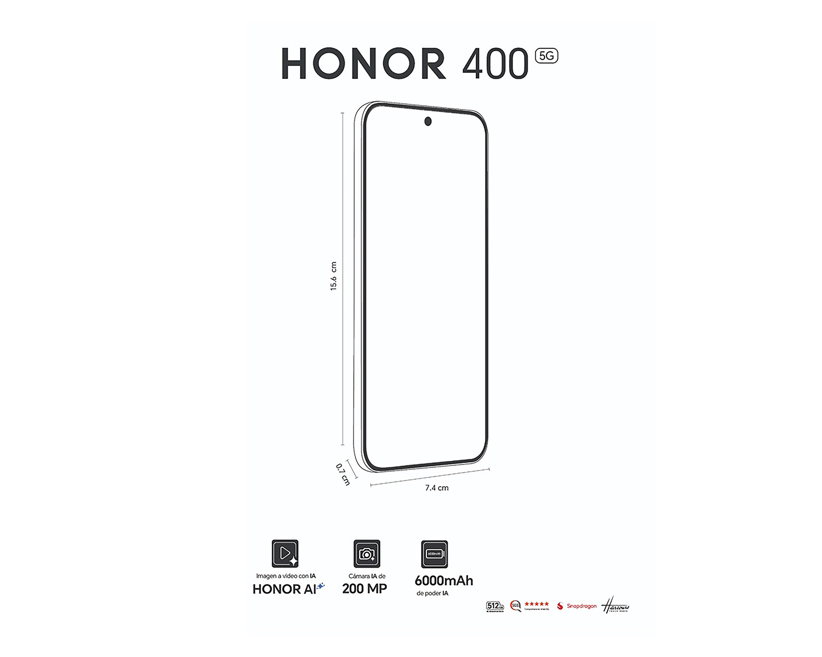 Foto 7 pulgar | Foto 6 | Movistar Honor 400 512 GB Dorado + Audífonos