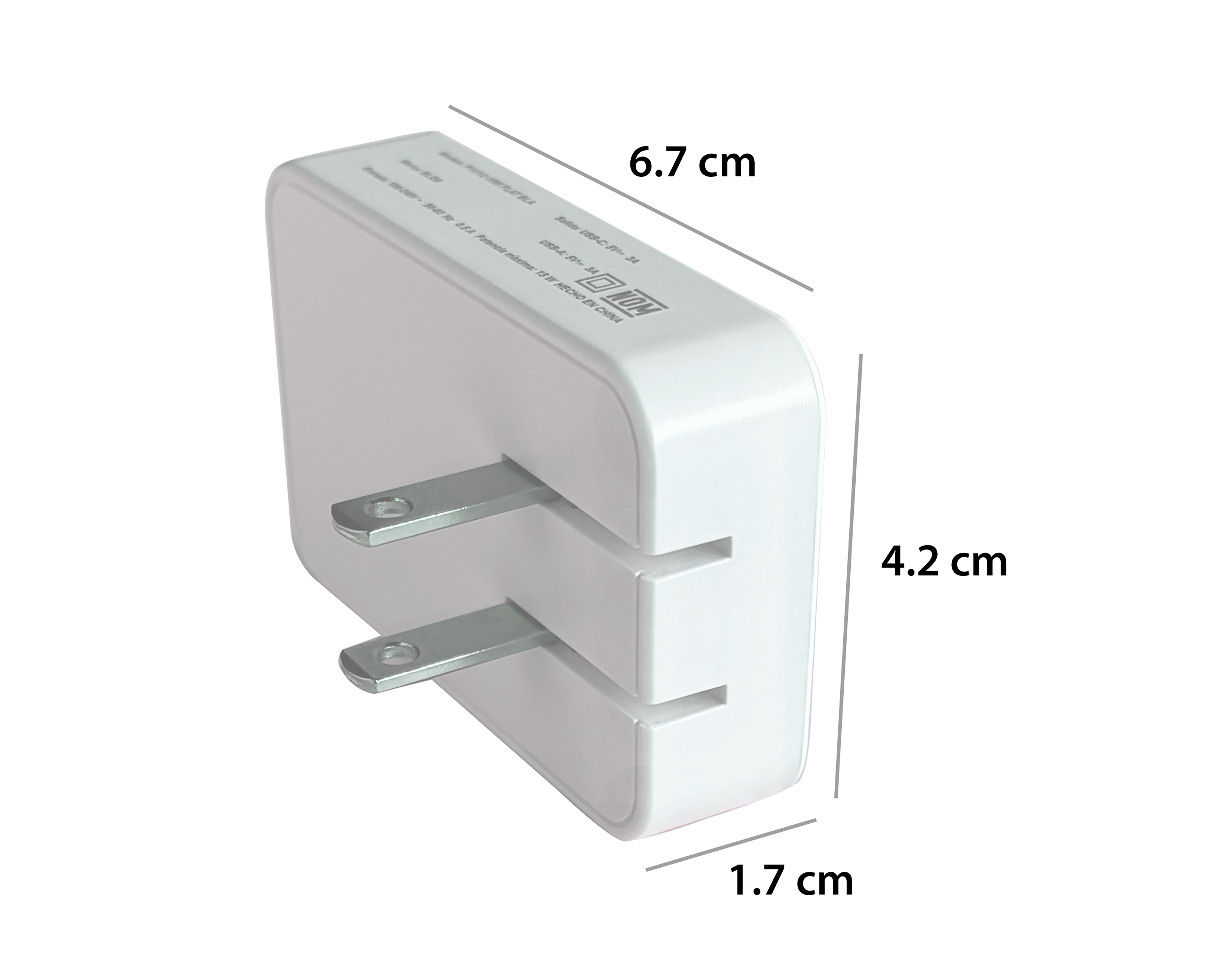 Foto 6 | Foto 6 | Adaptador de Corriente con Entrada USB y USB-C Blob 15 W