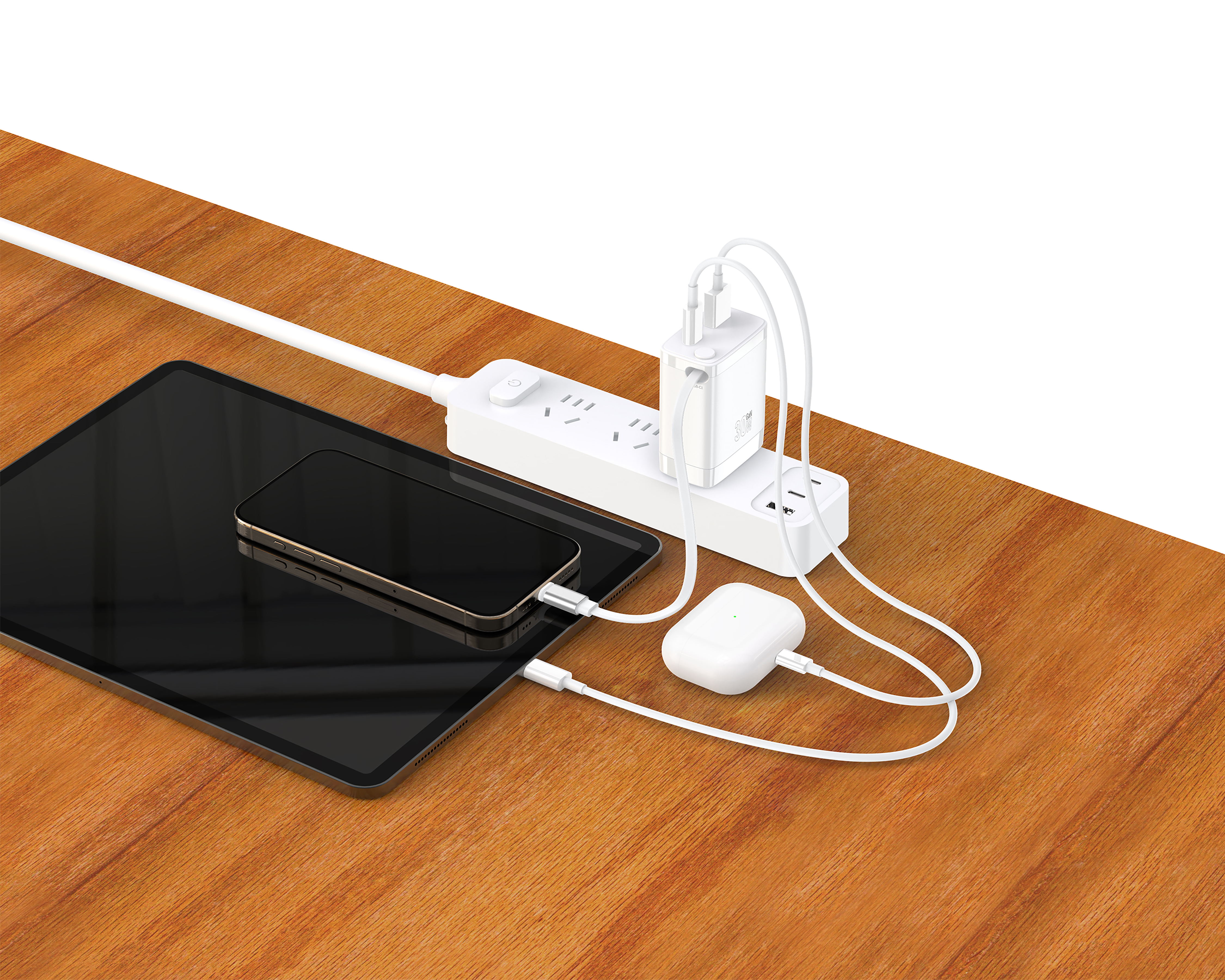 Foto 5 | Foto 5 | Adaptador de Corriente con Entrada USB-C y USB-A Blob 30 W