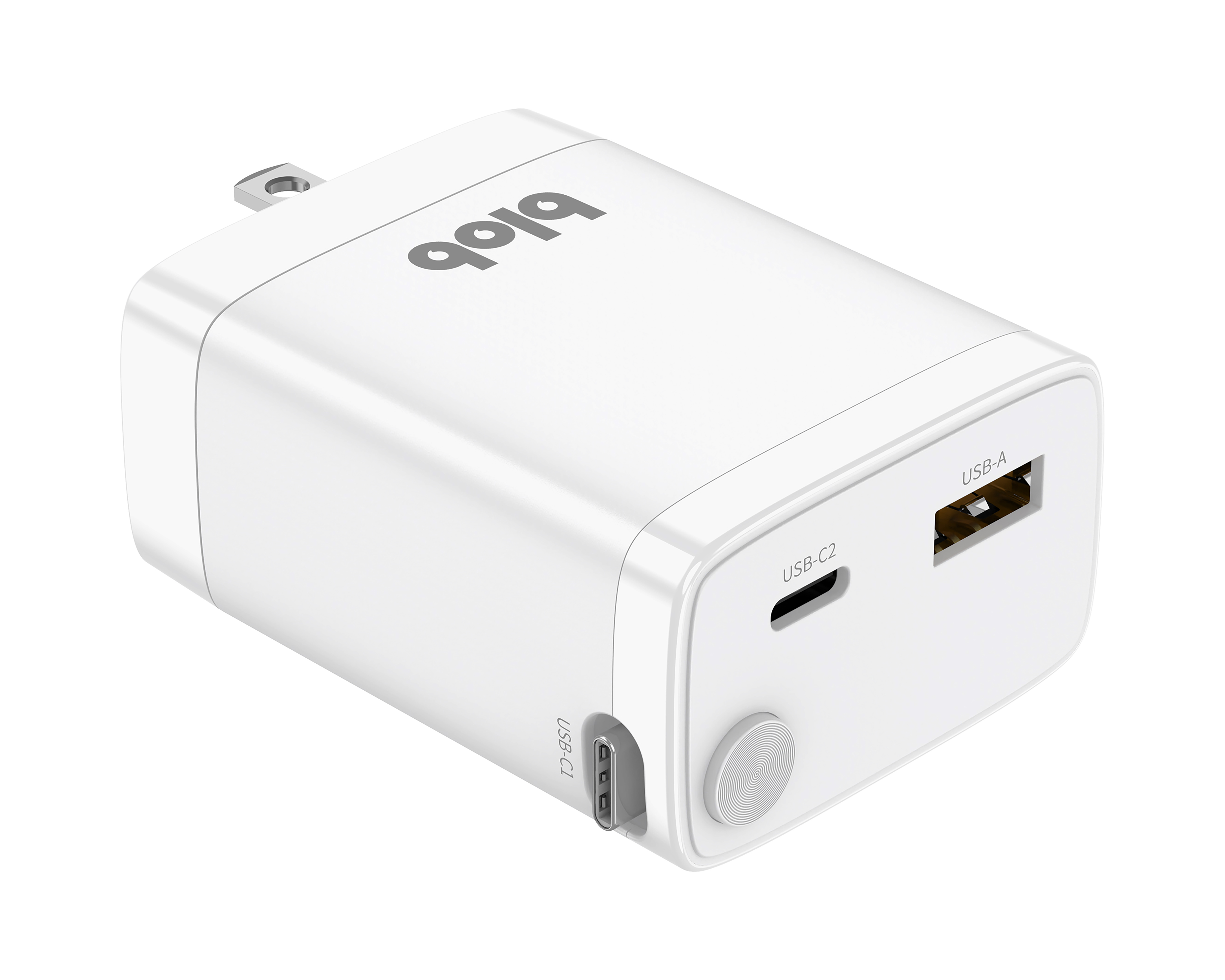 Foto 6 | Foto 6 | Adaptador de Corriente con Entrada USB-C y USB-A Blob 30 W