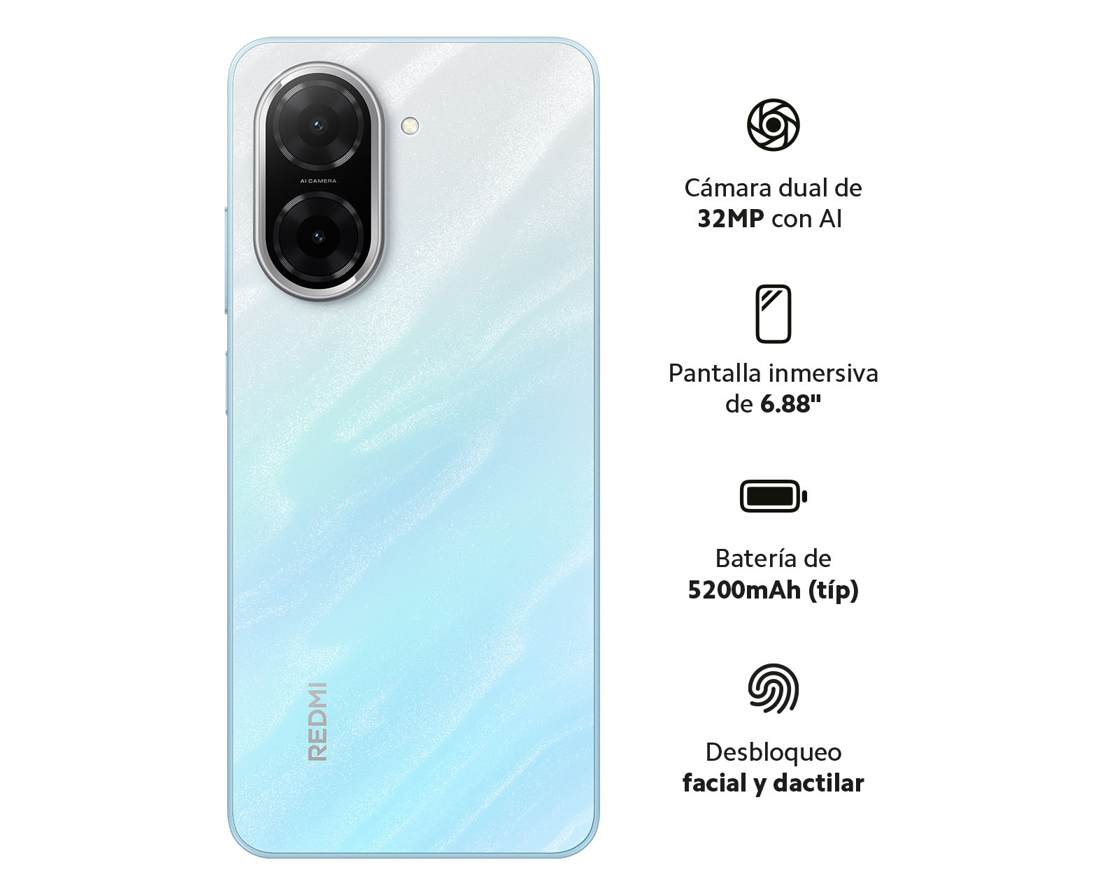 Foto 10 pulgar | Foto 9 | Telcel Xiaomi Redmi A5 128 GB Azul