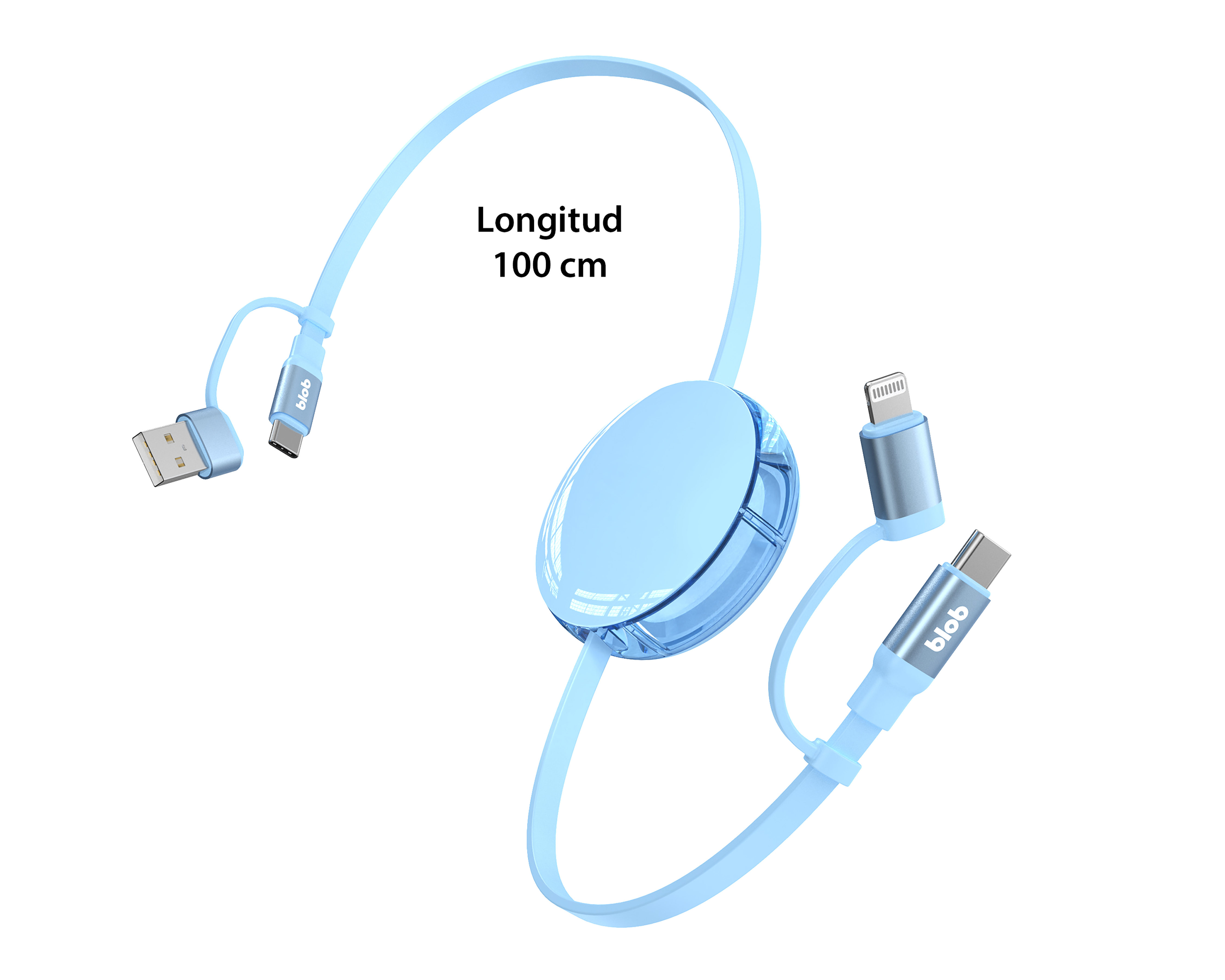 Foto 6 pulgar | Foto 5 | Cable 4 en 1 Blob 1 m