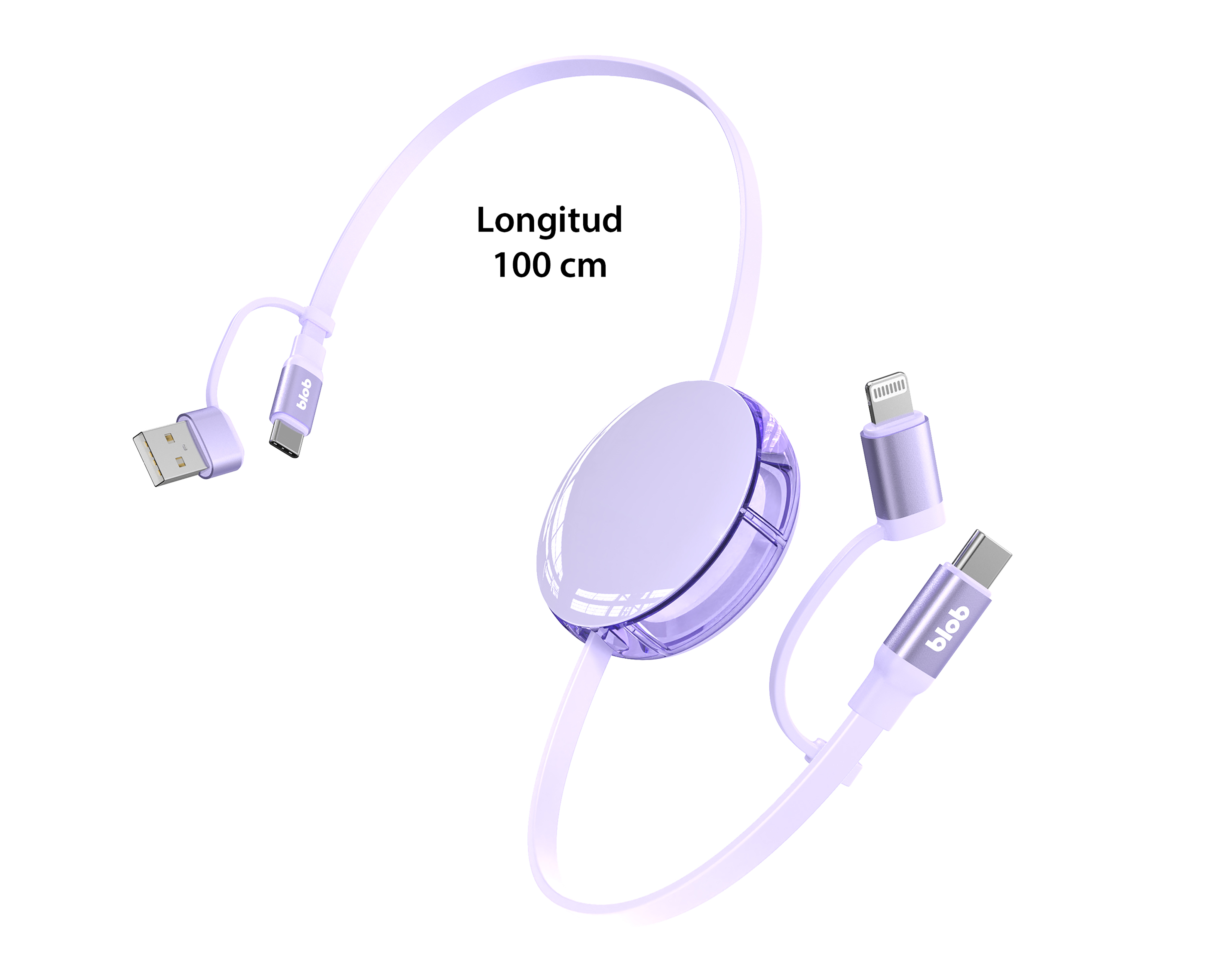 Foto 6 pulgar | Foto 5 | Cable 4 en 1 Blob 1 m