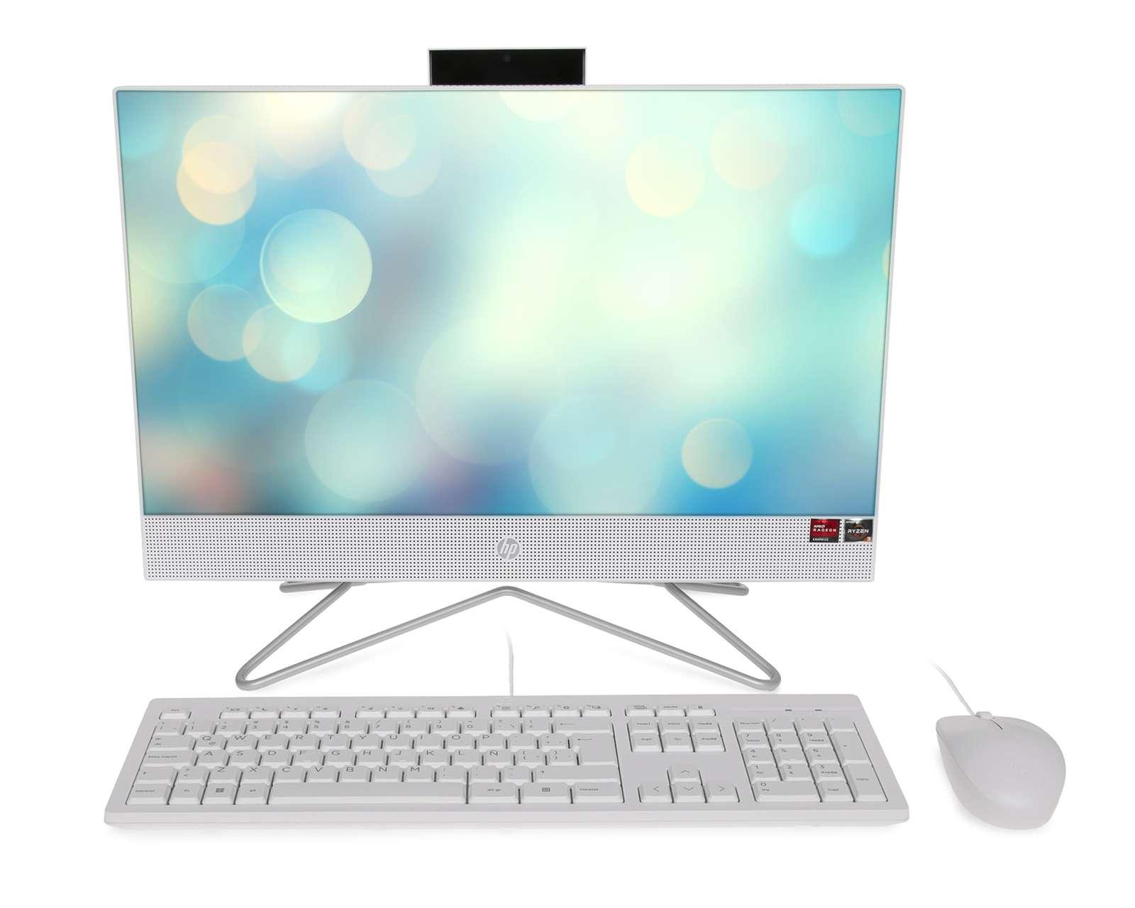 Computadora de Escritorio HP 22-DD0544LA 21.5'' Windows 11 AMD Ryzen 3 4 GB RAM 512 GB SSD Blanca
